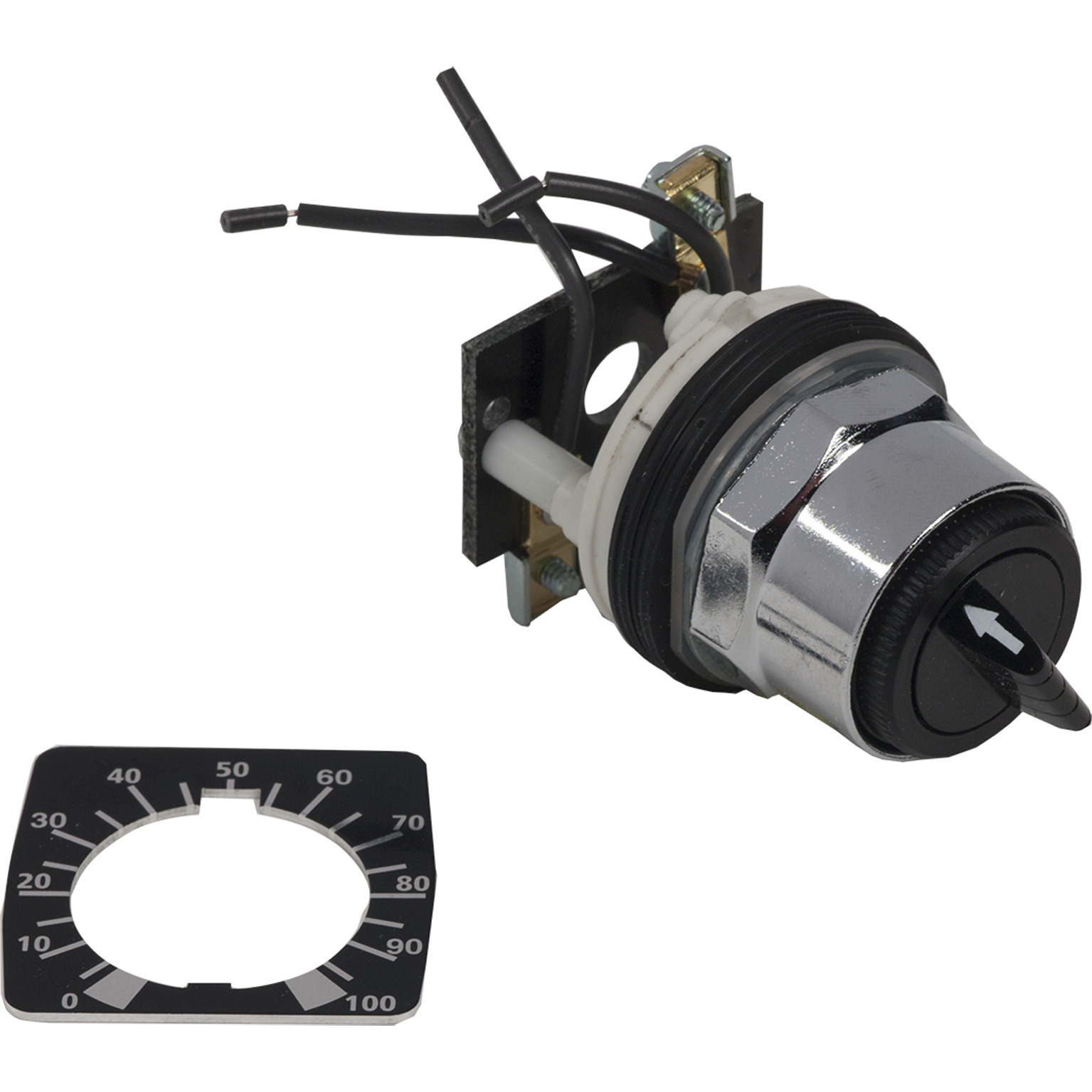 9001K20 Harmony Potentiometer Operator, For Use With Single Potentiometer, 300 V AC, 2 W, NEMA 4/13, Panel Mount