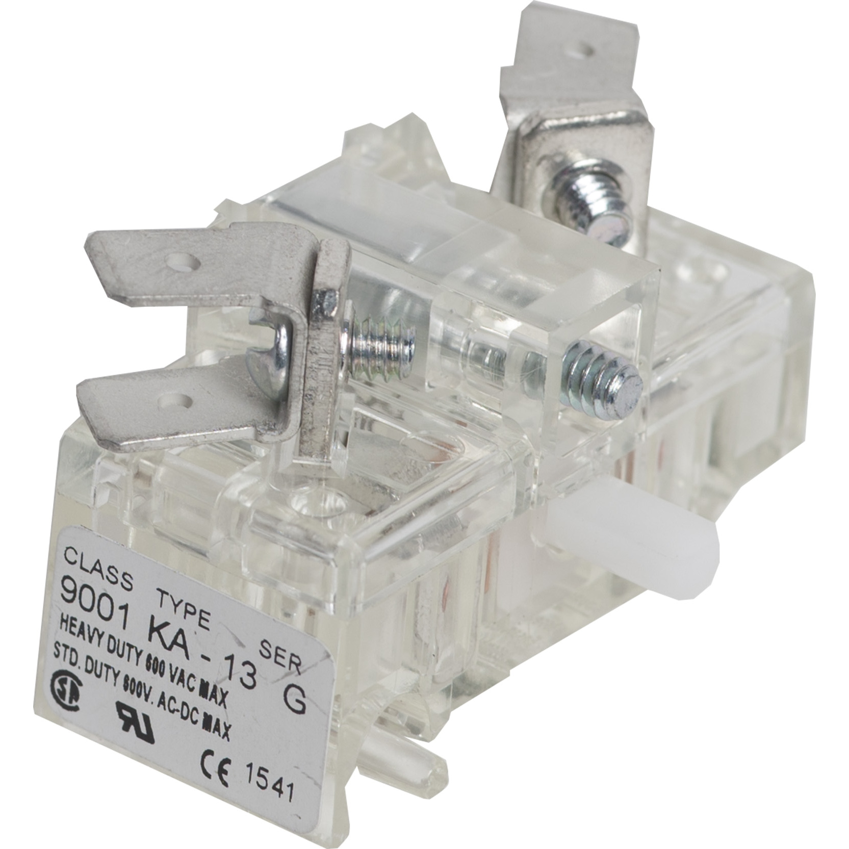 9001KA13 Harmony Standard Pushbutton Contact Block With Protected Terminal, 30 mm, 1NC Contact, 3 A at 240 V AC, 0.55 A at 125 V AC Contact, Silver Alloy Contact