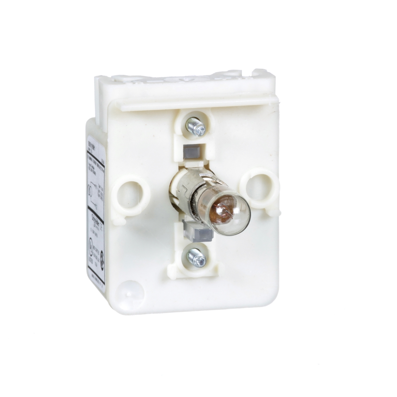 9001KM1 9001K Transformer Style Light Module, 30 mm Dia, Incandescent Lamp, 110/120 V AC, Screw Terminal, Clear
