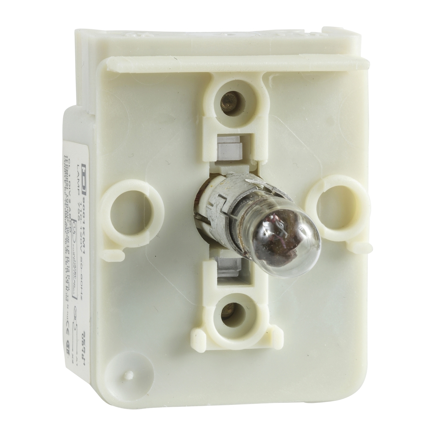 9001KM35 Harmony Pilot Light Module, 30 mm, Incandescent Lamp, 24 to 28 V AC/DC, Screw Terminal, Clear