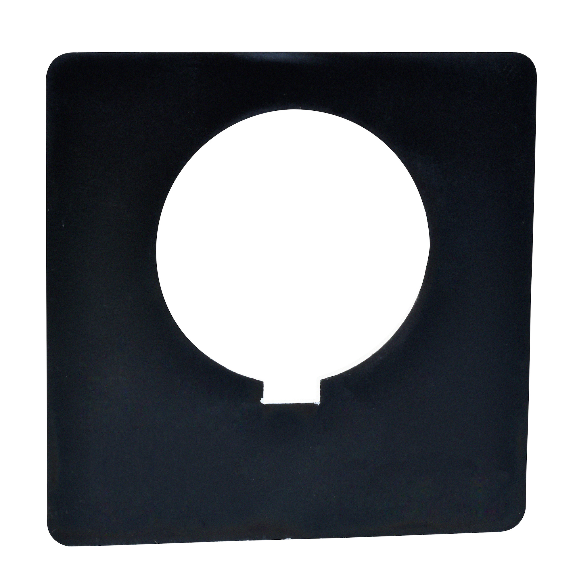 9001KN100BP Harmony Legend Plate, 2-1/4 in H x 2-1/4 in W, Square Plate, Plastic, Black Field