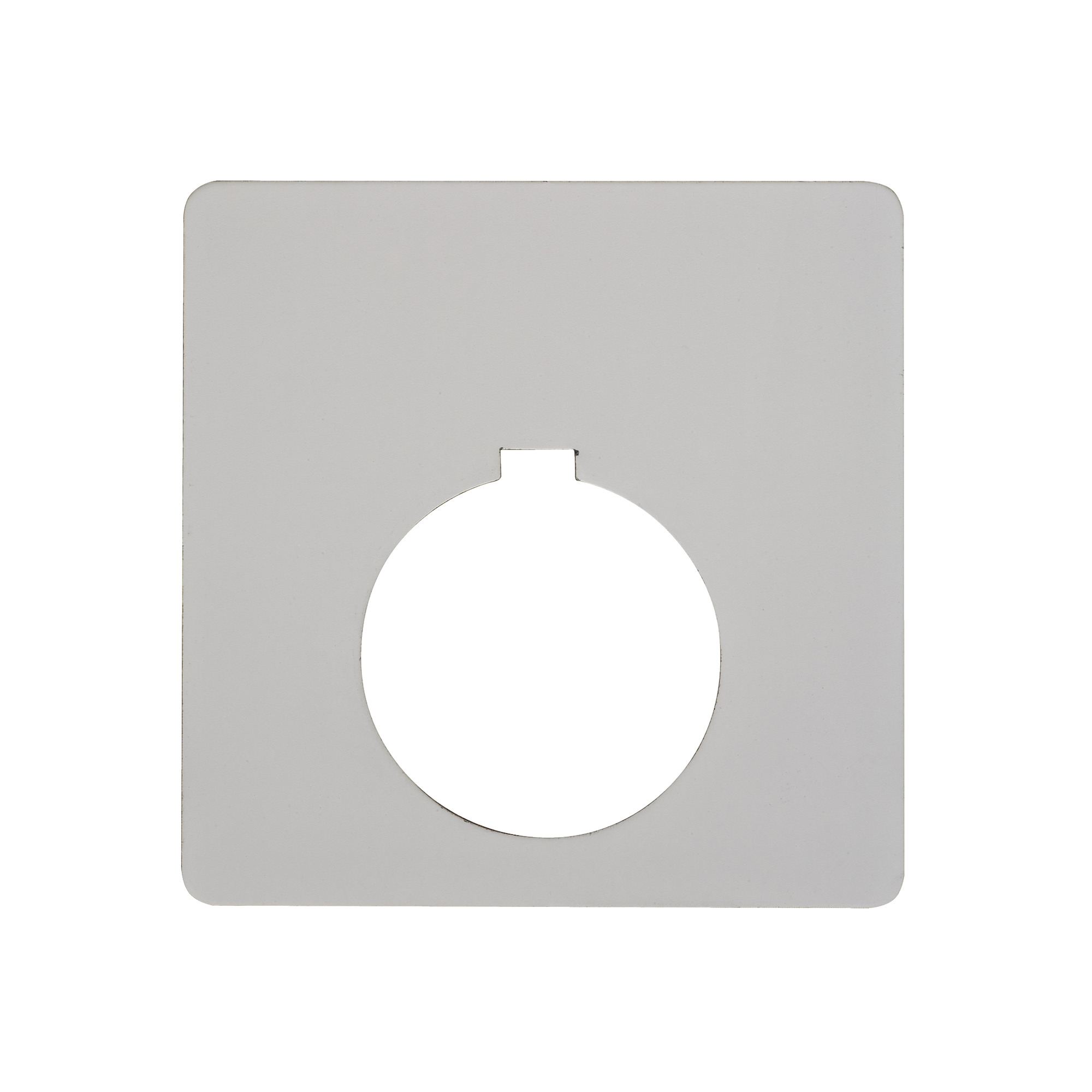 9001KN700WP Harmony Standard Unmarked Legend Plate, 63.5 mm H x 63.5 mm W, Square Plate, Plastic, White Field