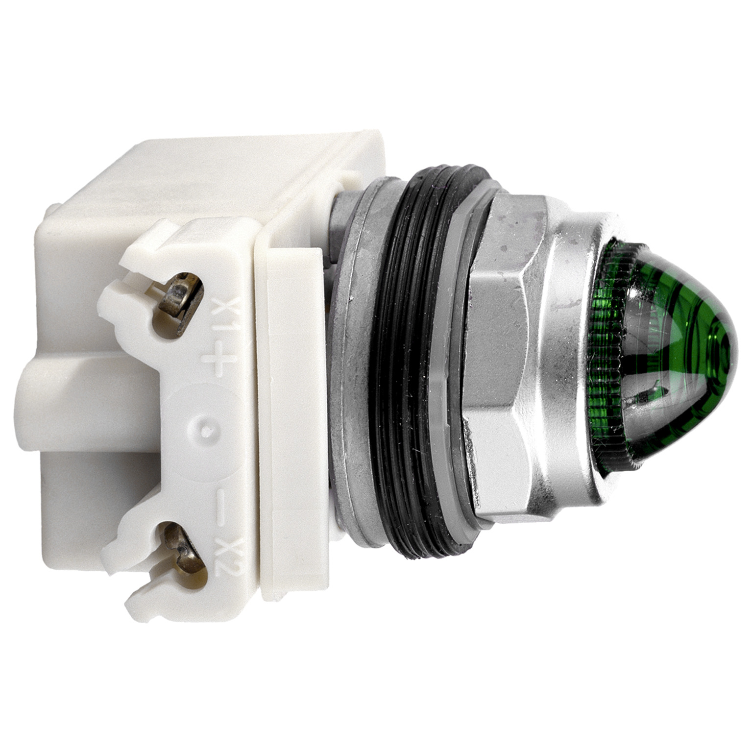 9001KP38LGG6 Harmony Type K Standard Pilot Light, 120 V AC/DC, 1.4 VA, Domed Lens, Panel Mount