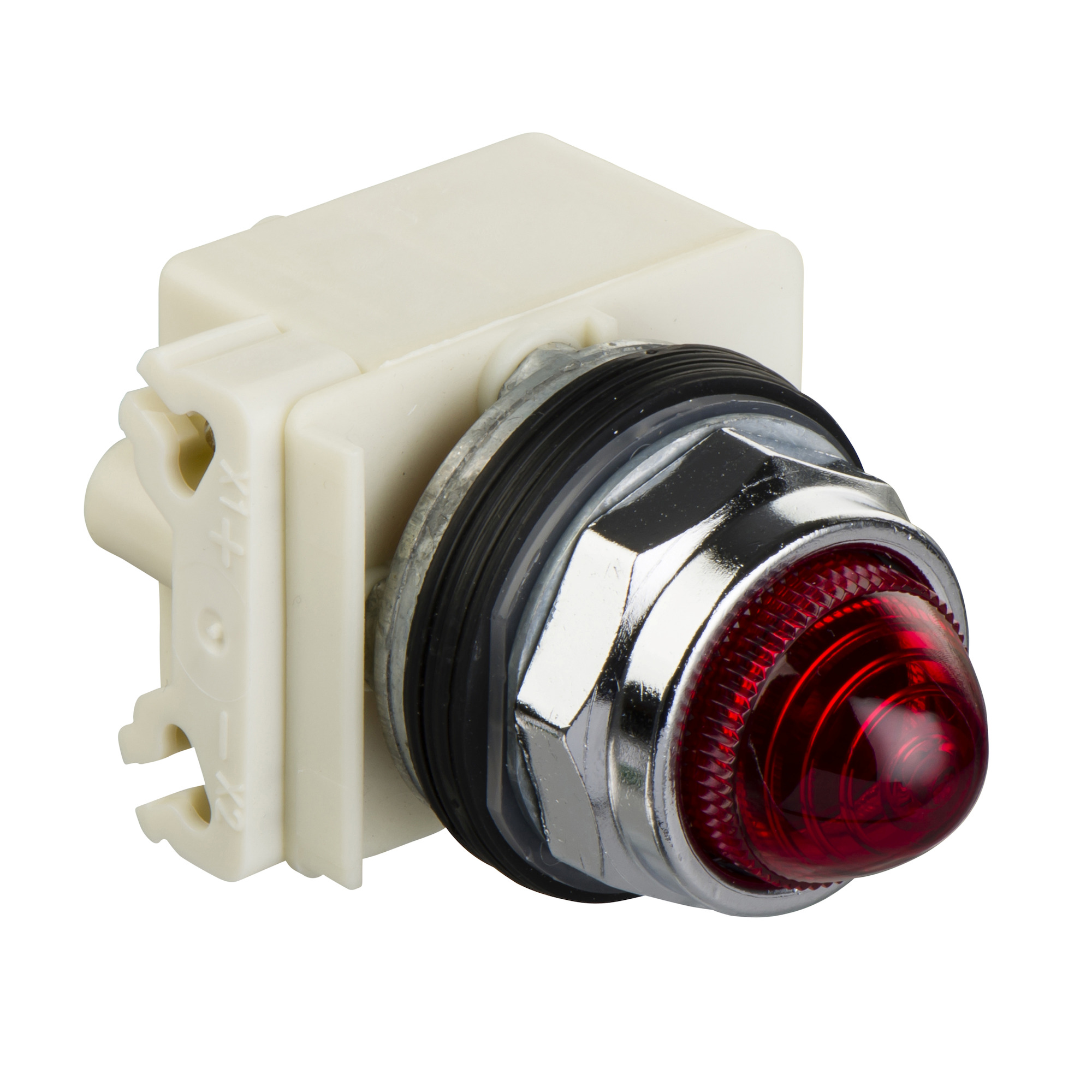 9001KP38LRR6 Harmony Type K Standard Pilot Light, 120 V AC/DC, 1.4 VA, Domed Lens, Panel Mount