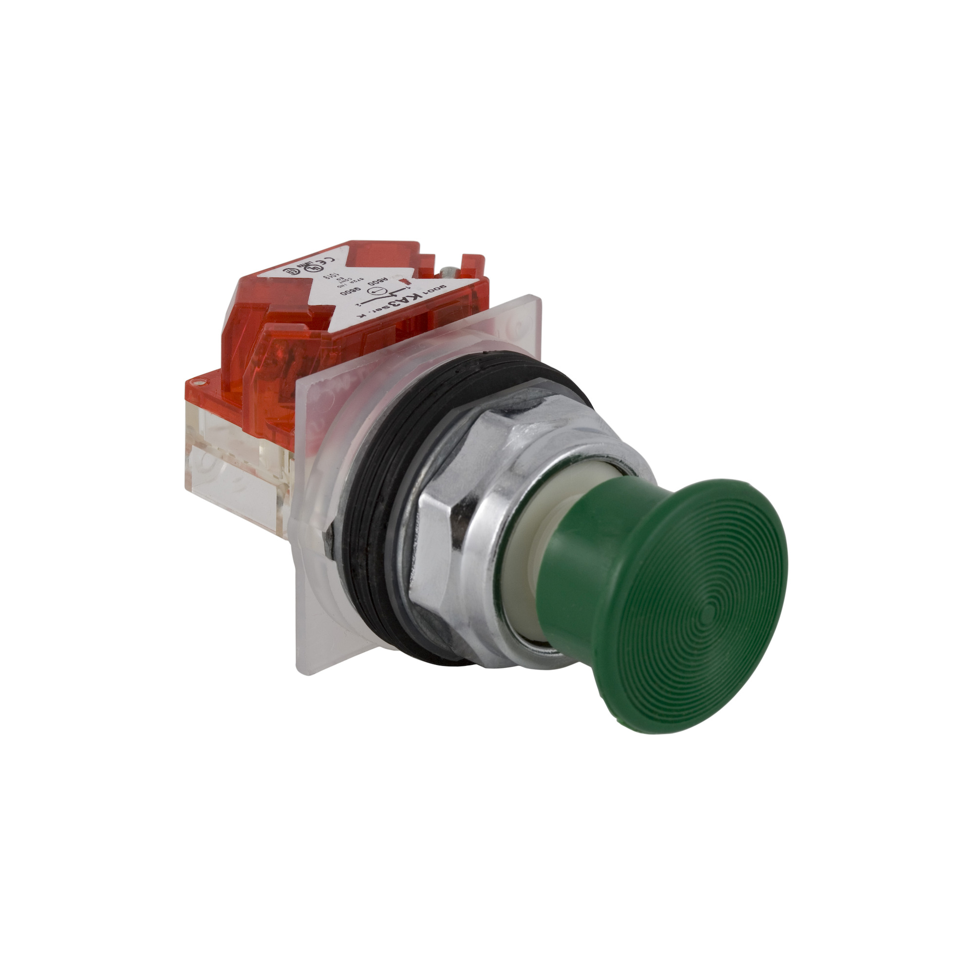 9001KR24GH6 Harmony Pushbutton, 30 mm, 1NC Contact, 35 mm Mushroom Head Operator