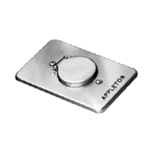 Self Closing Weather-Proof Box Cover; Steel, Cast Hub Device Box Mount, Gray