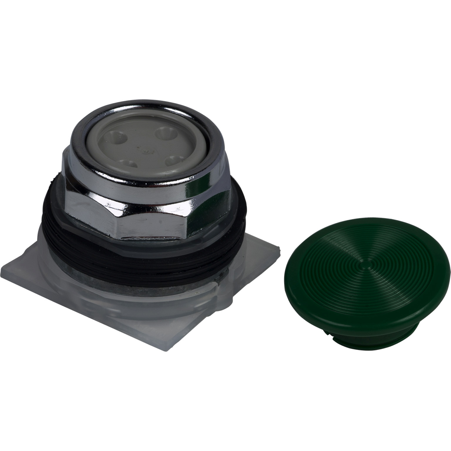 9001KR4G Harmony Type K Dusttight/Oiltight/Watertight Non-Illuminated Pushbutton Operator With 35 mm Screw Set, 30 mm, 2 Positions, Green