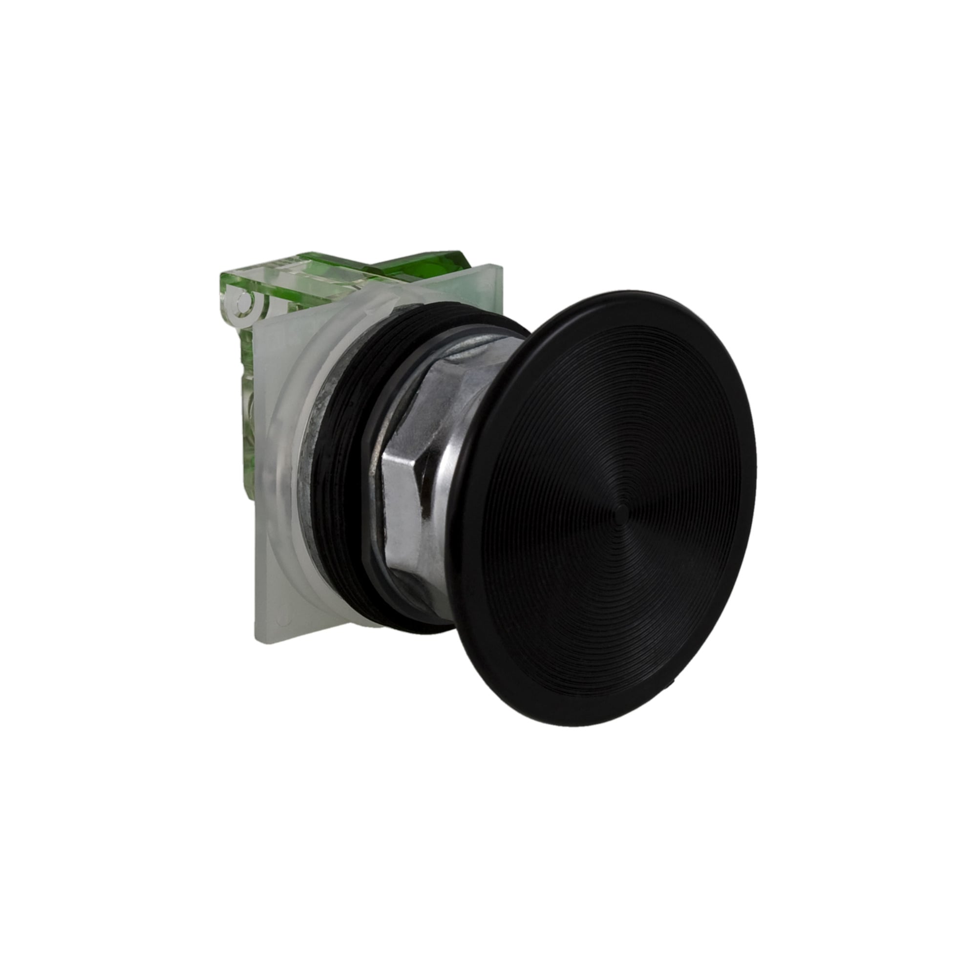 9001KR5BH13 Harmony Type K Heavy Duty Dusttight/Oiltight/Watertight Mechanically Interlocked Non-Illuminated Pushbutton, 30 mm, 1NO-1NC Contact, Slow Break Contact, Black