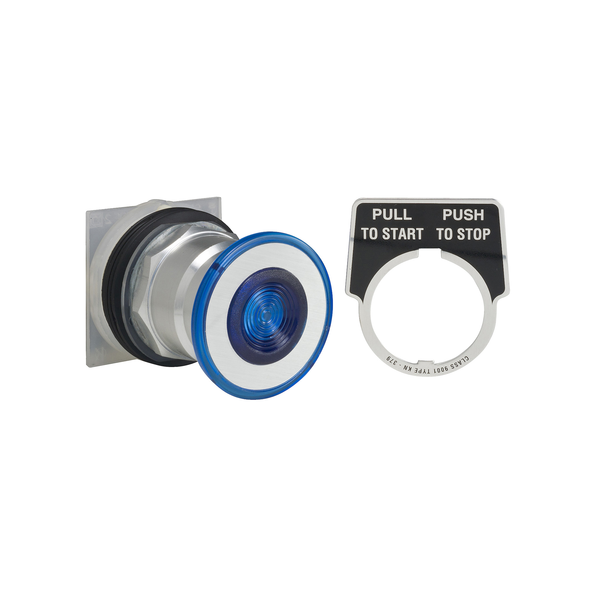 9001KR8P35LRRH25 Harmony Type K Heavy Duty Dusttight/Oiltight/Watertight Mechanically Interlocked Non-Illuminated Pushbutton, 30 mm, 2NC Contact, Slow Break Contact, Red