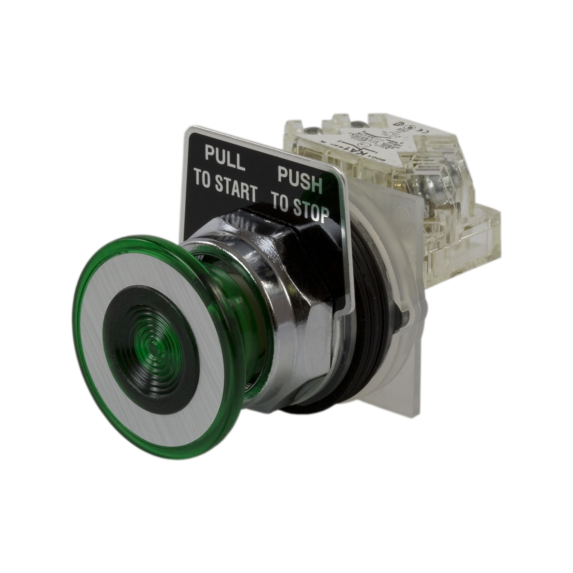 9001KR9GH13 Harmony Type K Heavy Duty Non-Illuminated Pushbutton, 30 mm, 1NO-1NC Contact, Green
