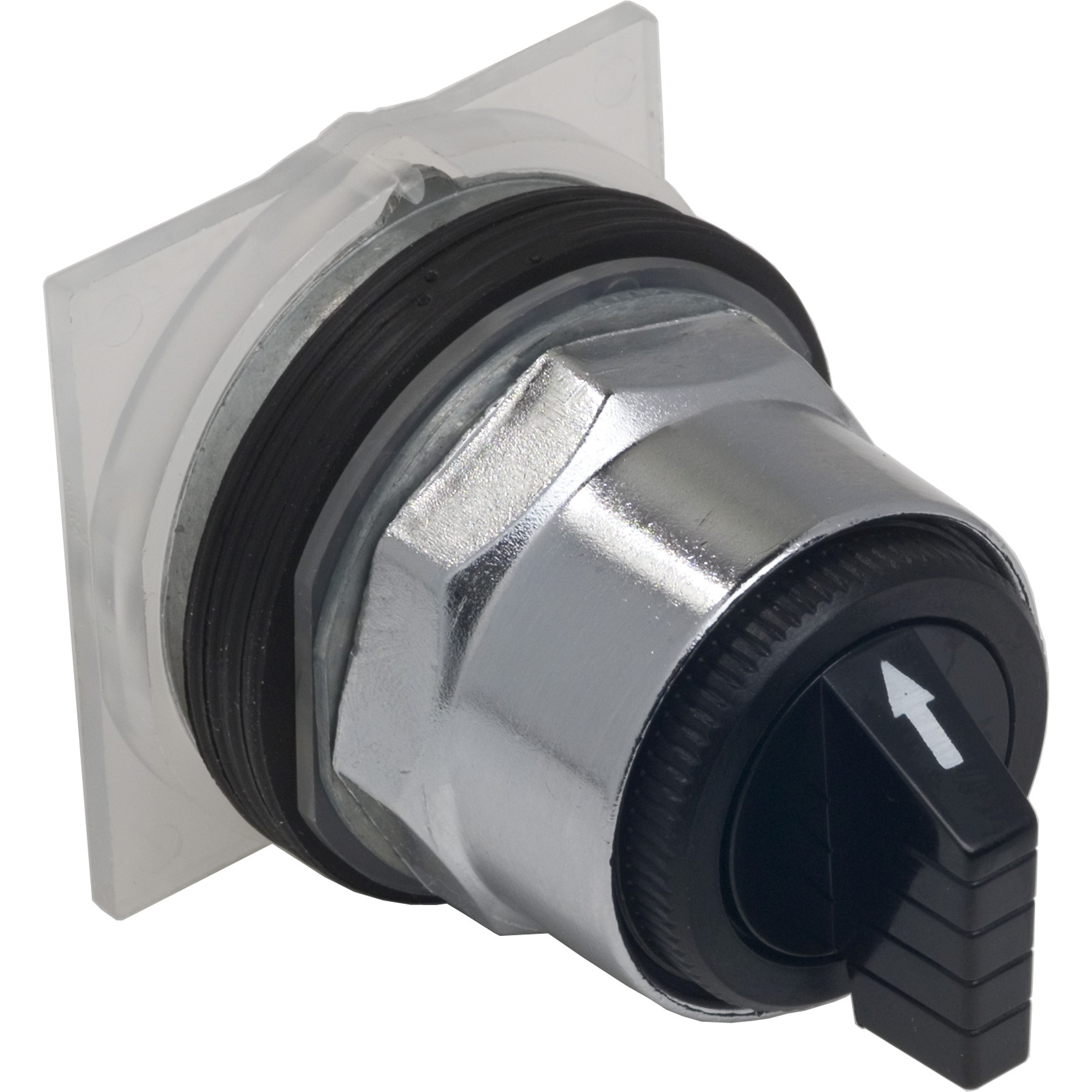 9001KS47B Harmony Type T-K Dusttight/Oiltight/Watertight Heavy Duty Waterproof Weatherproof Non-Illuminated Selector Switch Operator, 30 mm, Knob Operator, 3 Positions, Black