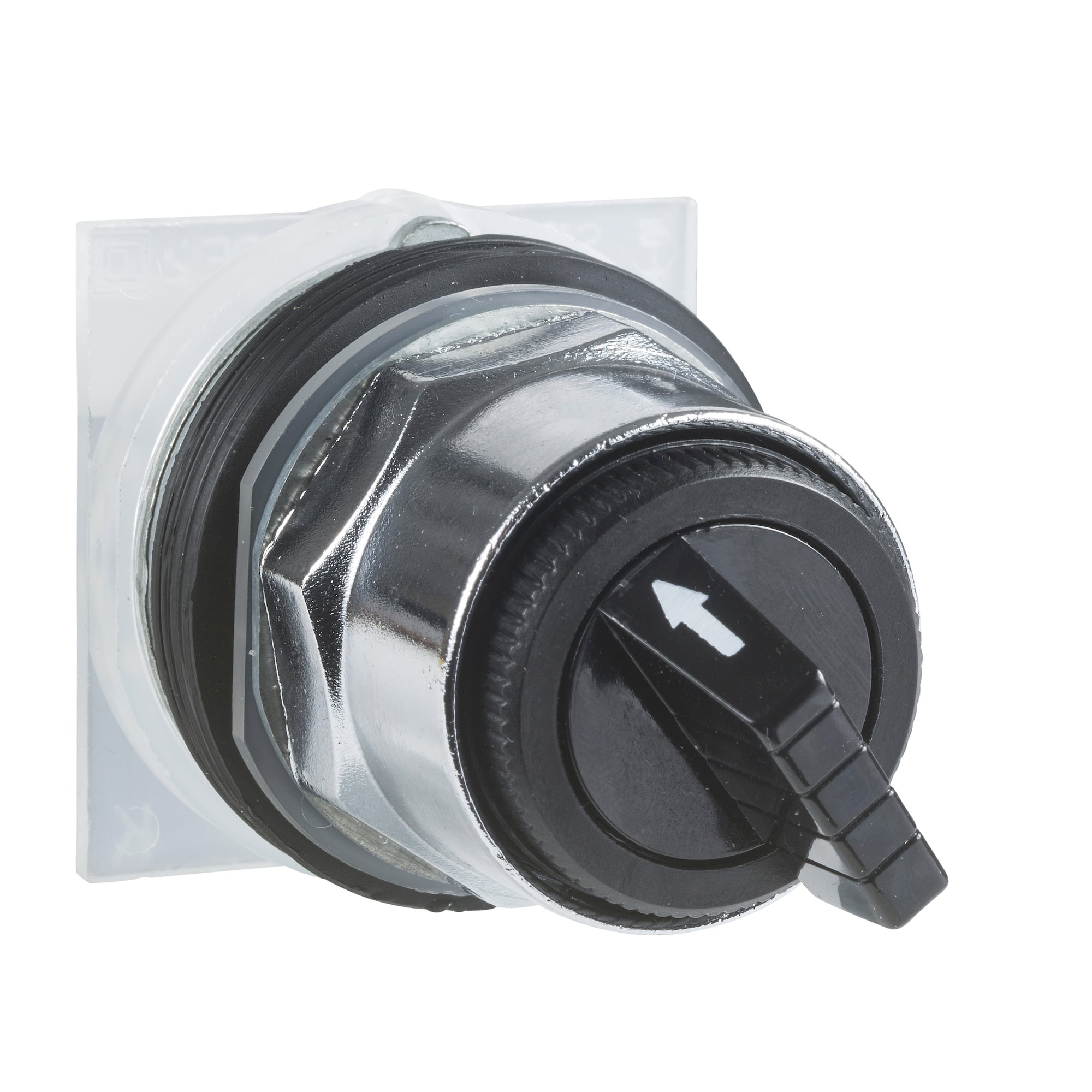 9001KS52FBH37 Harmony Type T-K Non-Illuminated Selector Switch, 30 mm, 1NO-1NC Contact, Knob Operator, Black