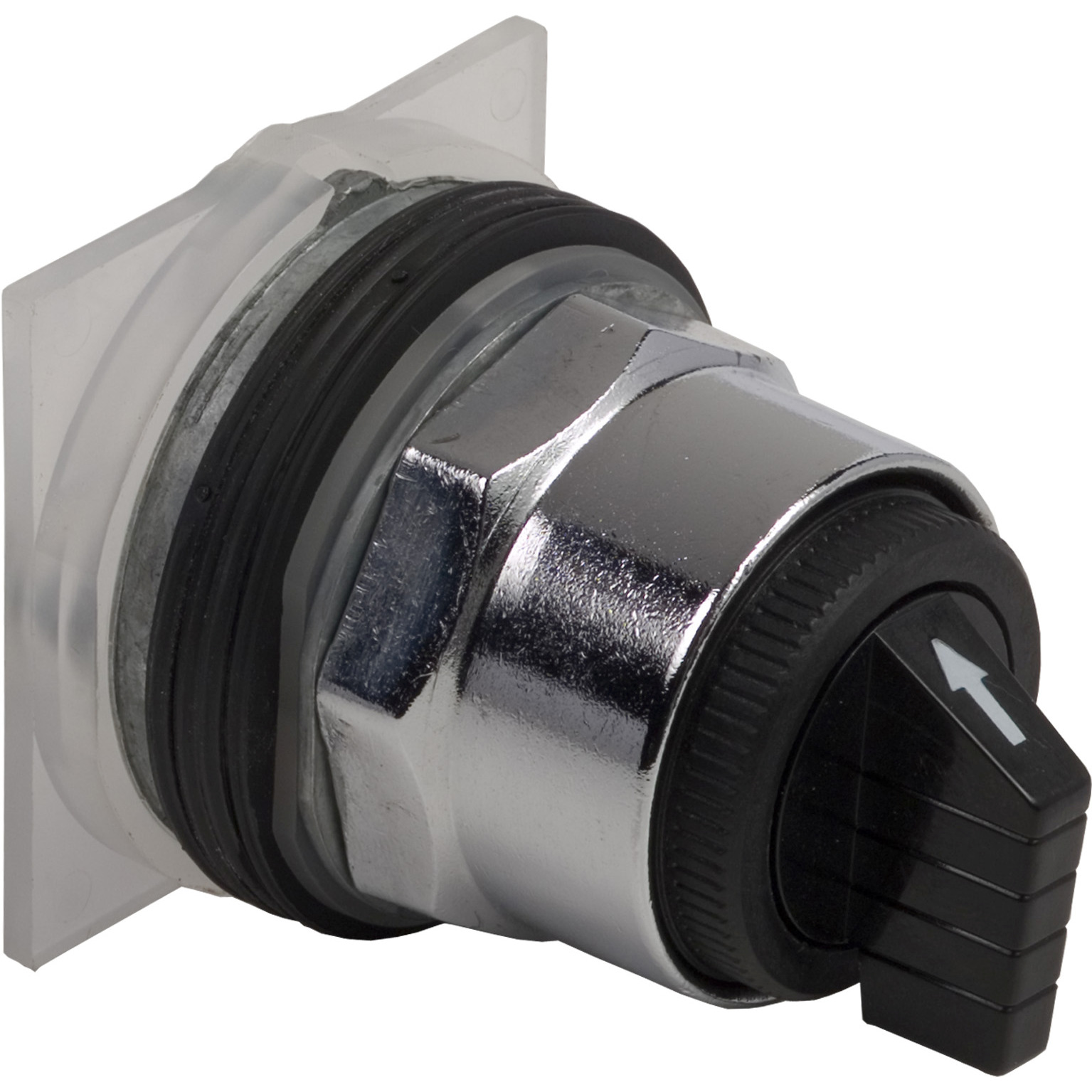 9001KS59B Harmony Type T-K Dust/Oil/Watertight Heavy Duty Waterproof Non-Illuminated Selector Switch Operator, 30 mm, Knob Operator, 3 Positions, Black