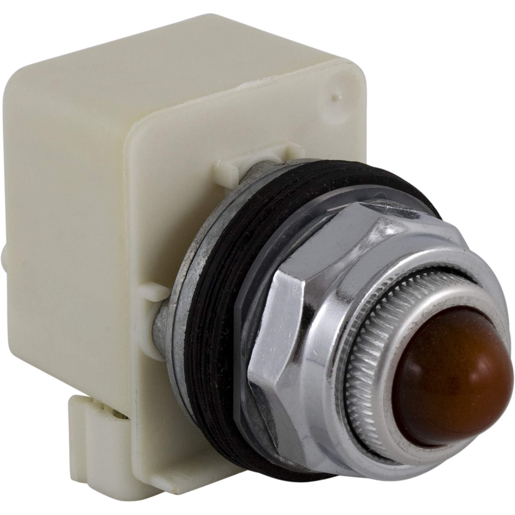 9001KT38LYA6 Harmony Type K Pilot Light, 120 V AC/DC, 1.4 VA, Domed Lens, Panel Mount