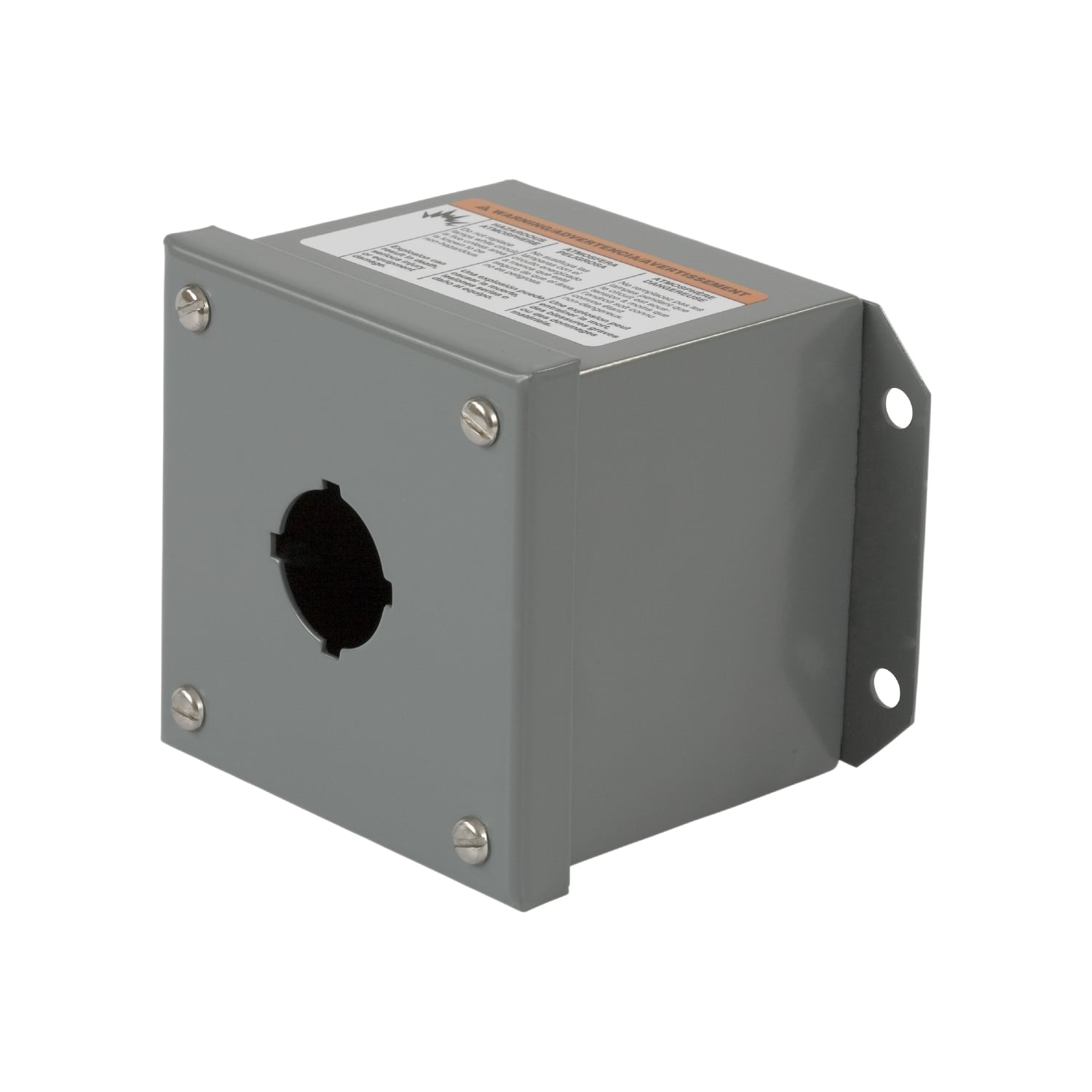 9001KYAF1 Harmony Control Station Enclosure, 4.45 in L x 4.17 in W x 3.62 in D, 1 Outlet, NEMA 3/13 NEMA Rating, Sheet Steel