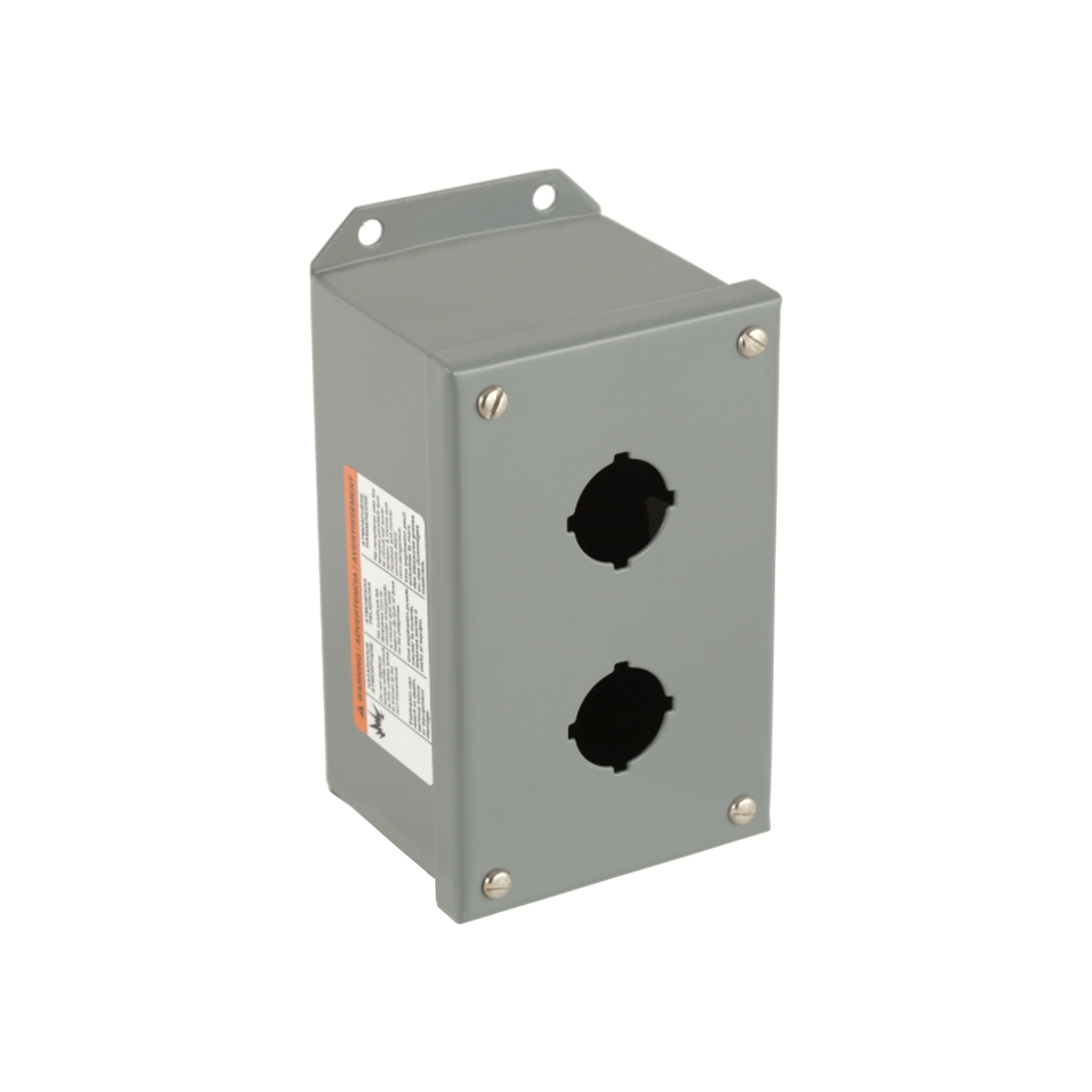 9001KYAF2 Harmony Control Station Enclosure, For Use With Class 9001 Type K/SK and KS 30 mm Pushbutton Control Station, NEMA 3/13 NEMA Rating, Sheet Steel, Gray