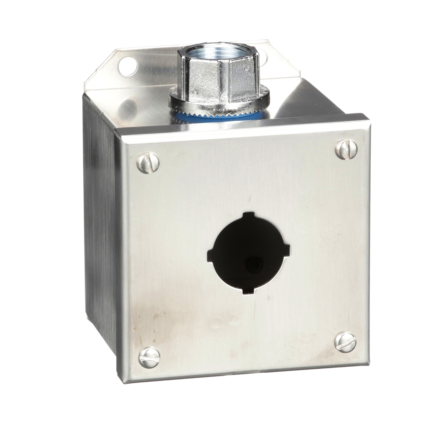 9001KYSS1 Harmony Dusttight Oiltight Watertight Control Station Enclosure, 4.45 in L x 4.17 in W x 3.62 in D, 1 Outlet, NEMA 1/3/4/4X/12/13 NEMA Rating, Stainless Steel