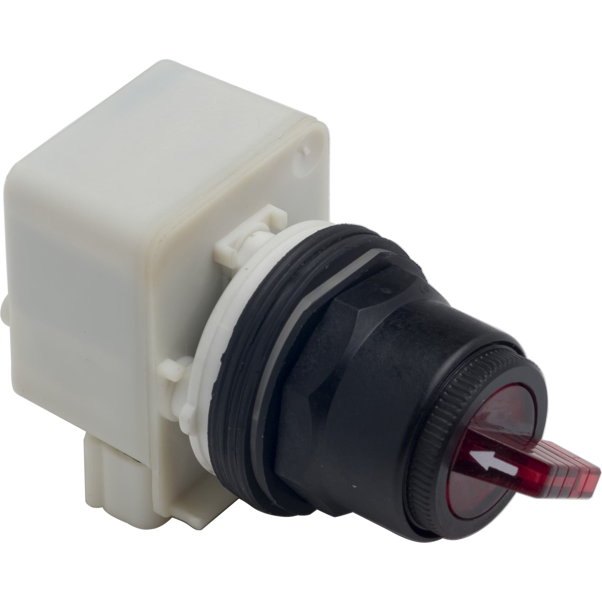 9001SK11J1R Harmony Type SK Corrosion-Resistant Dusttight/Oiltight/Watertight Heavy Duty Round Transformer Illuminated Selector Switch Operator, 30 mm, Projecting Operator, 2 Positions, Black