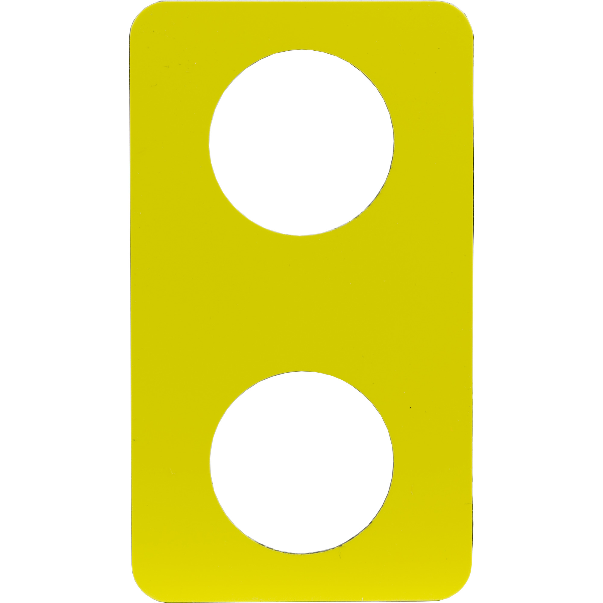 9001SKN200 Harmony Legend Plate, 2.6 in H x 3.1 in W, Plastic, Yellow Field