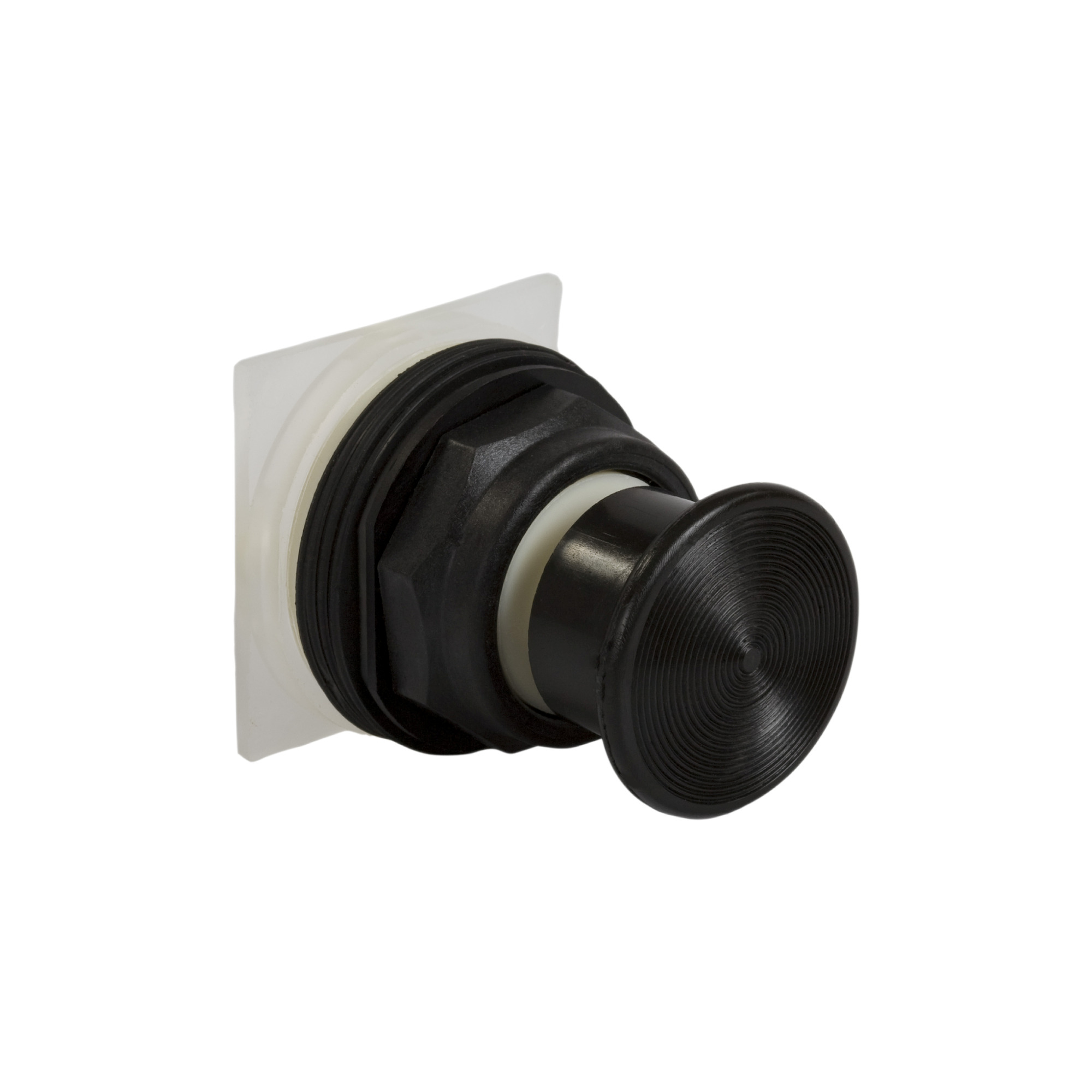 9001SKR24B Harmony Type SK Corrosion-Resistant Dusttight/Oiltight/Watertight Heavy Duty Round Unmarked Non-Illuminated Pushbutton Operator With Set Screw Security, 30 mm, 2 Positions, Black