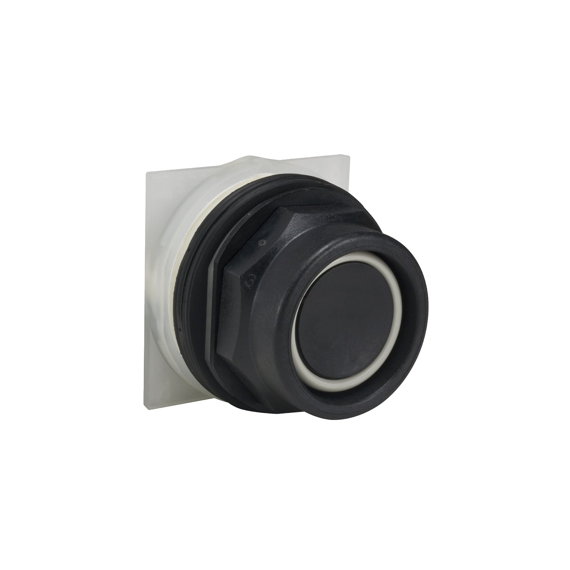 9001SKR2B Harmony Type SK Corrosion-Resistant Dusttight/Oiltight/Watertight Heavy Duty Octagonal Unmarked Non-Illuminated Pushbutton Operator With Extended Guard, 30 mm, 2 Positions, Black