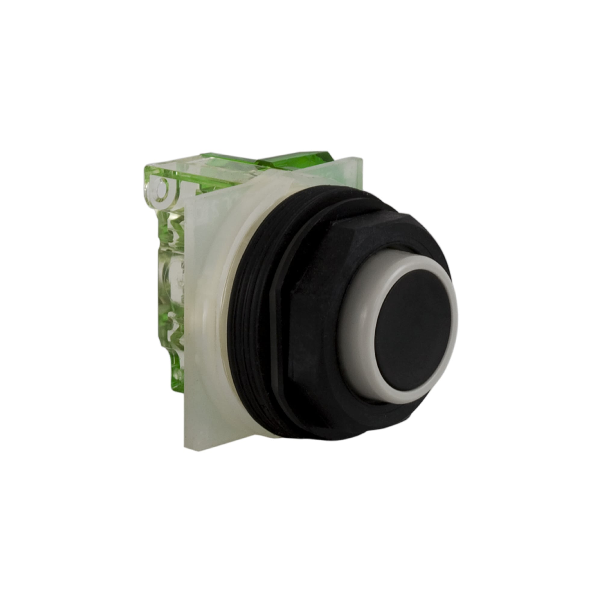 9001SKR3BH5 Harmony Type SK Corrosion-Resistant Dusttight/Oiltight/Watertight Mechanically Interlocked Non-Illuminated Pushbutton, 30 mm, 1NO Contact, Slow Break Contact, Black