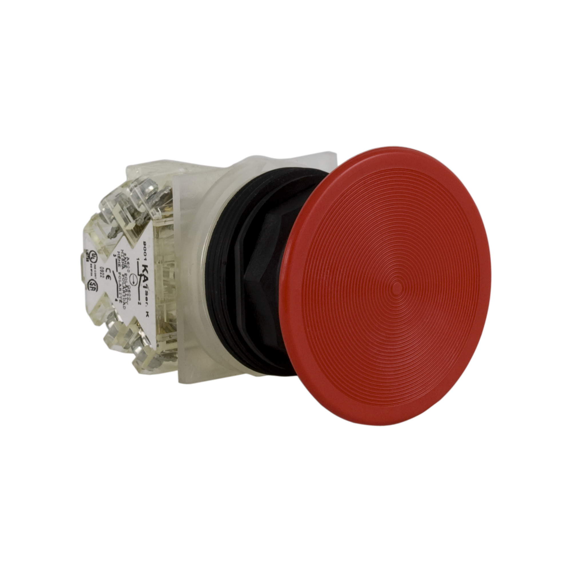 9001SKR5RH13 Harmony Type SK Non-Illuminated Pushbutton, 30 mm, 1NO-1NC Contact, Red