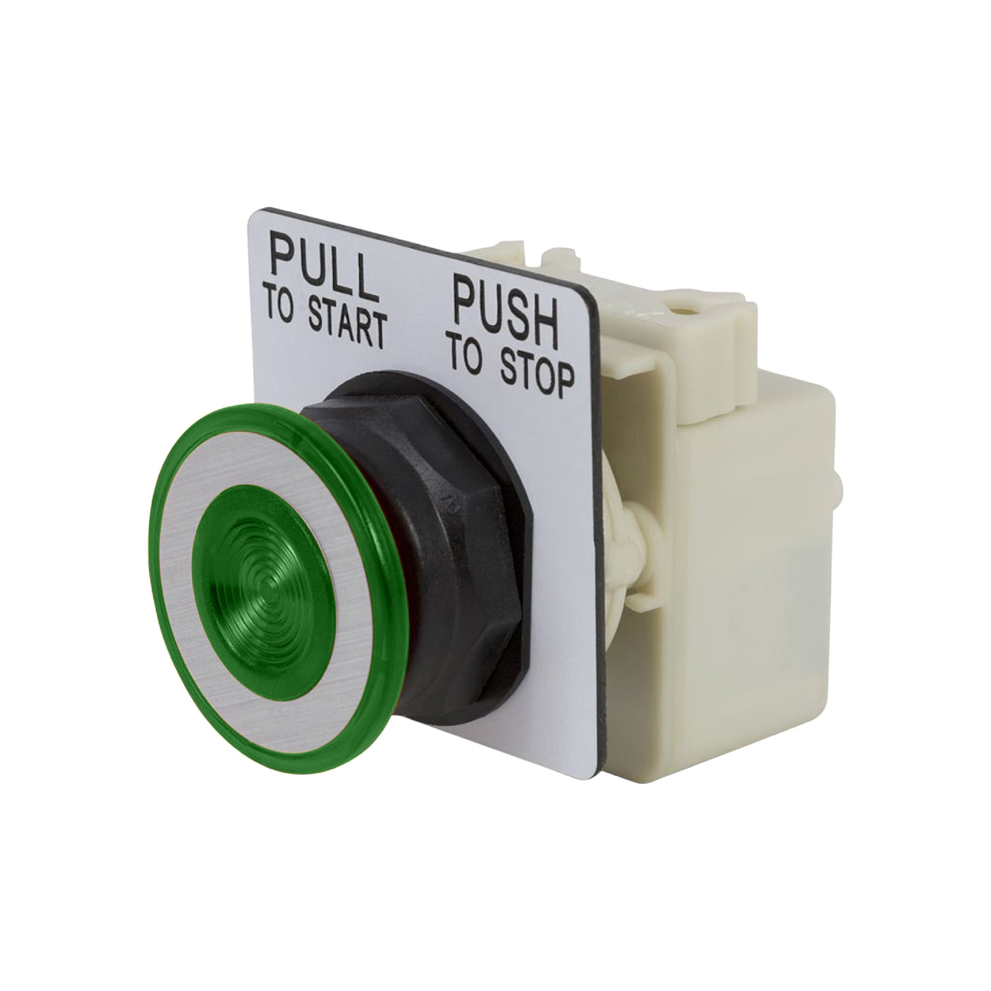 9001SKR8G Harmony Type SK Corrosion-Resistant Dusttight/Oiltight/Watertight Heavy Duty Round Unmarked Non-Illuminated Pushbutton Operator, 30 mm, 3 Positions, Green