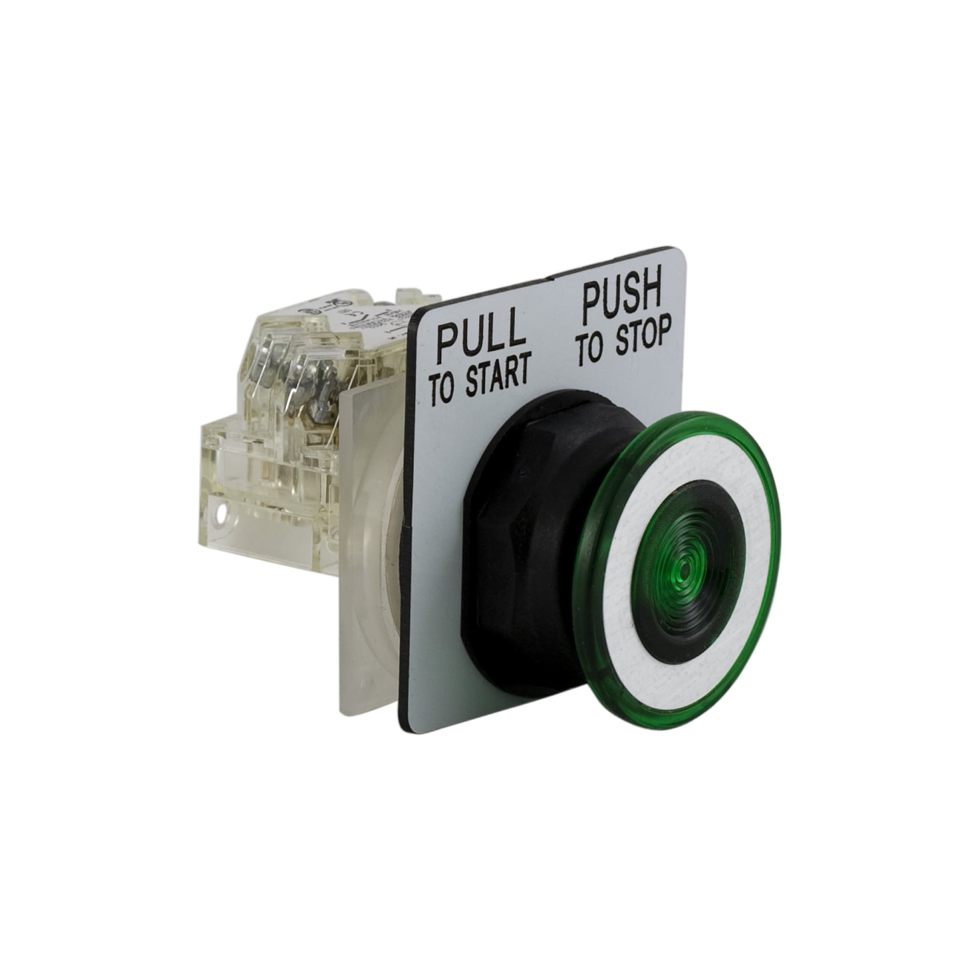 9001SKR9GH13 Harmony Type SK Corrosion-Resistant Dusttight/Oiltight/Watertight Mechanically Interlocked Non-Illuminated Pushbutton, 30 mm, 1NO-1NC Contact, Slow Break Contact, Green