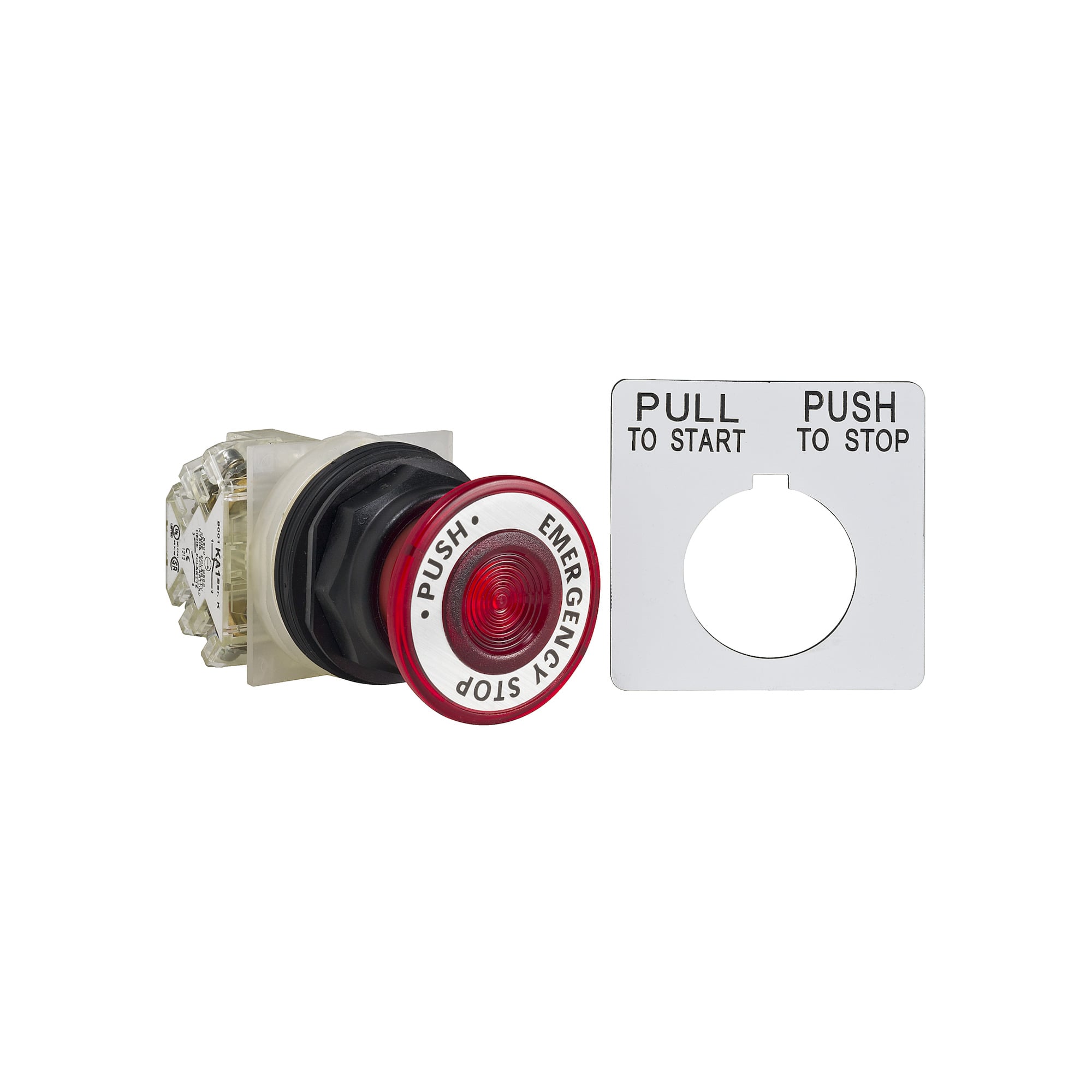 9001SKR9R05H13 Harmony Type SK Corrosion-Resistant Dust/Oil/Watertight Mechanically Interlocked Non-Illuminated Pushbutton, 30 mm, 1NO-1NC Contact, Slow Break Contact, Red