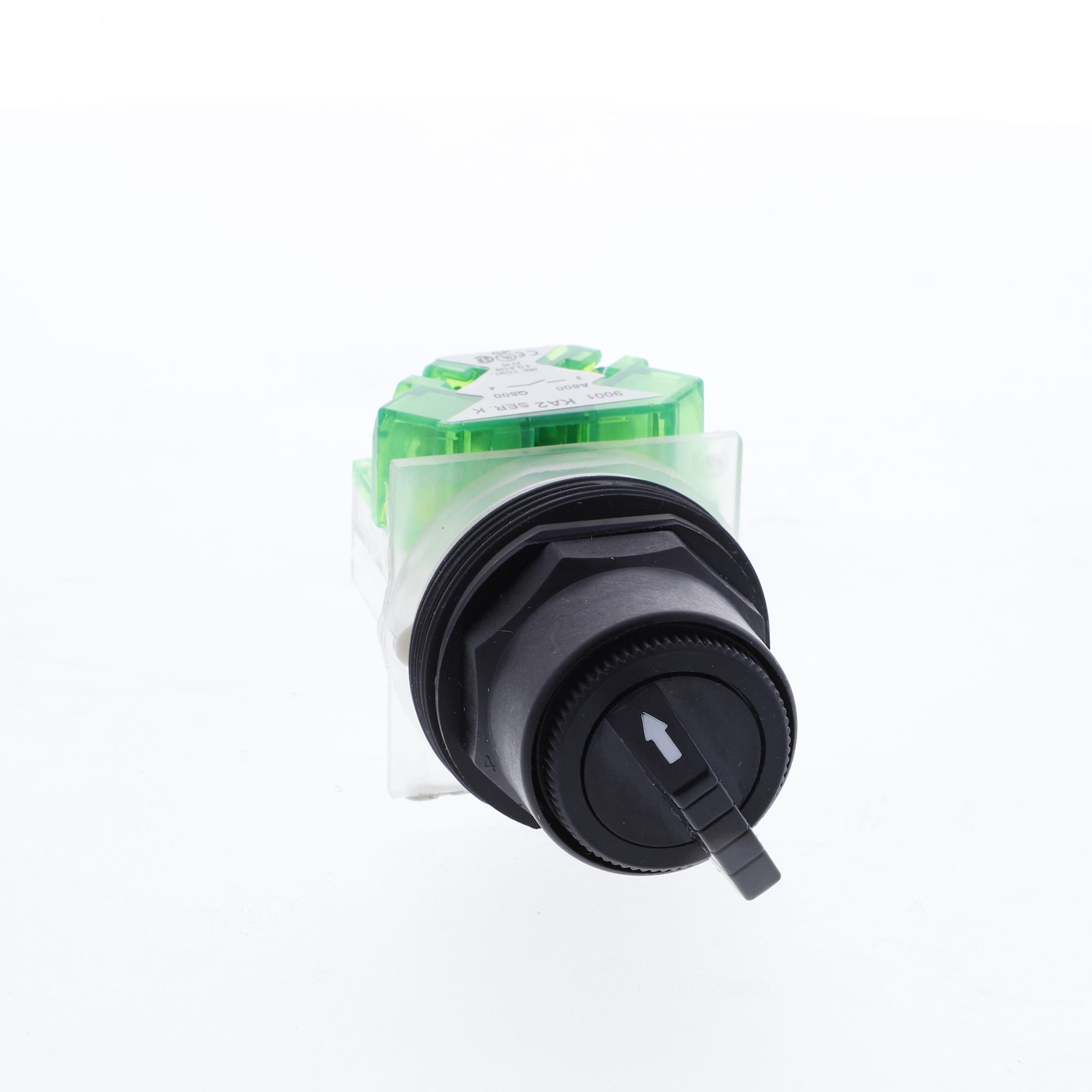 9001SKS11BH5 Harmony Type SK Corrosion-Resistant Dusttight Oiltight Watertight Heavy Duty Round Non-Illuminated Selector Switch, 30 mm, 1NO Contact, Slow Break Contact, Knob Operator, Black