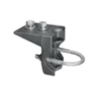 Pipe/Wall Mount Bracket; Malleable Iron, Zinc-Plated Chromate Sealed With Architectural Bronze Polyester