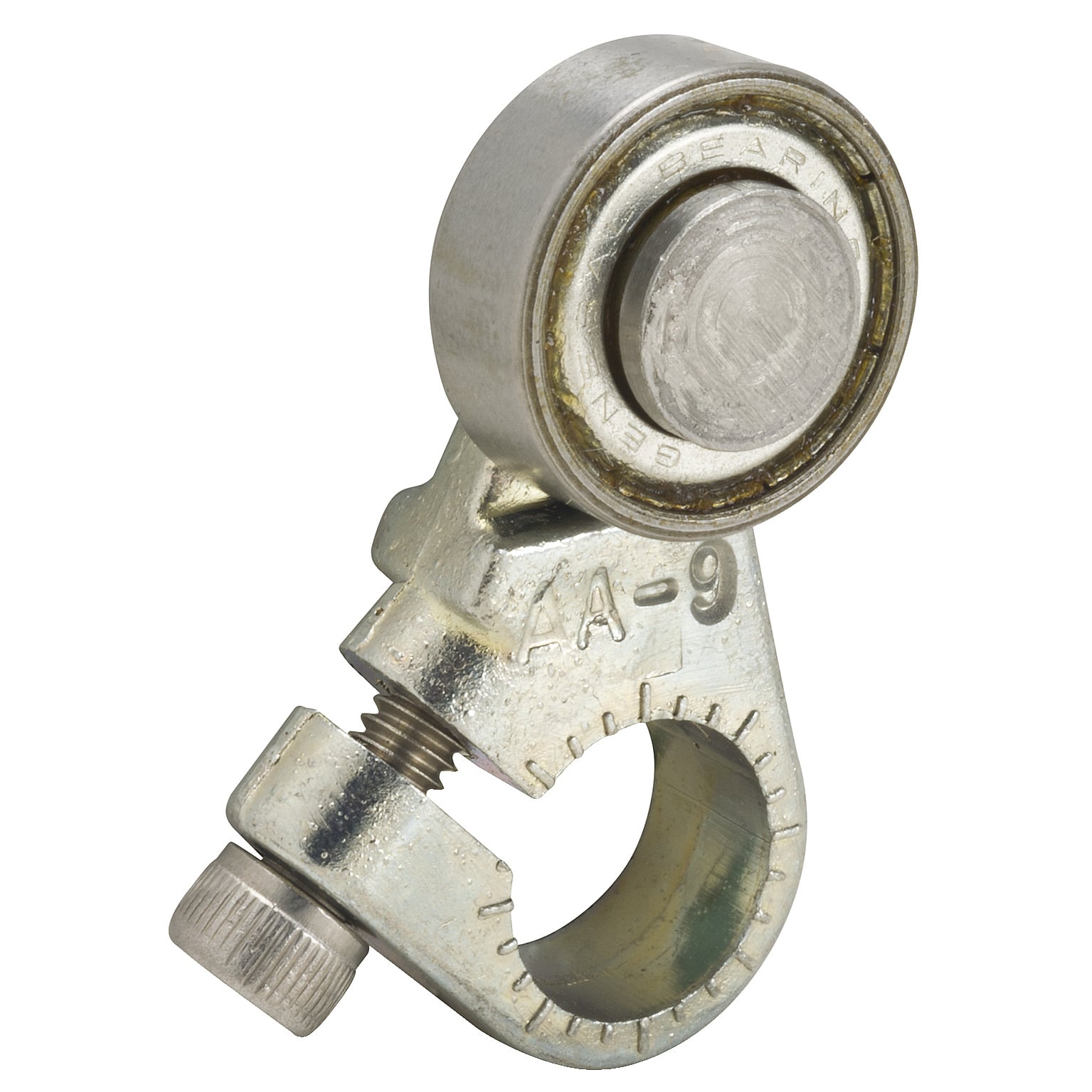 9007AA9 Fixed Length Spring Return Roller Lever With Ball Bearing, 7/8 in L, Steel Roller, Cast Zinc Arm
