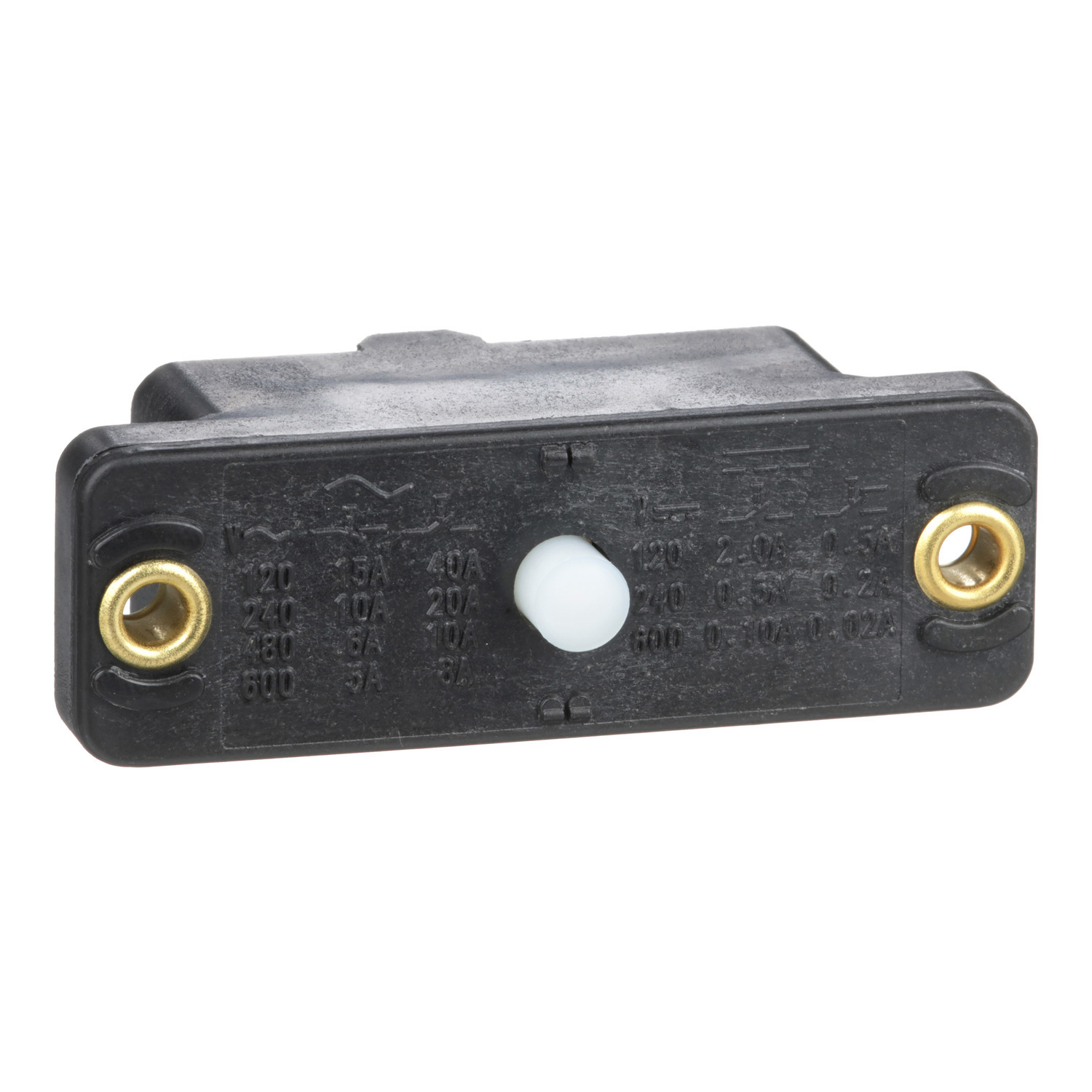 9007AO2 Osisense Fixed Heavy Duty Snap Action Limit Switch, 600 V AC, 15 A, Plunger Actuator, 1CO SPDT-DB Contact, 1 Poles