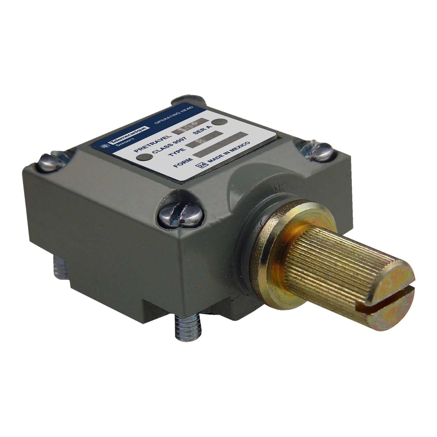 limit switch head, 9007C, rotary lever arm, standard pretravel, spring return, clockwise only operation, NEMA 4 and 13