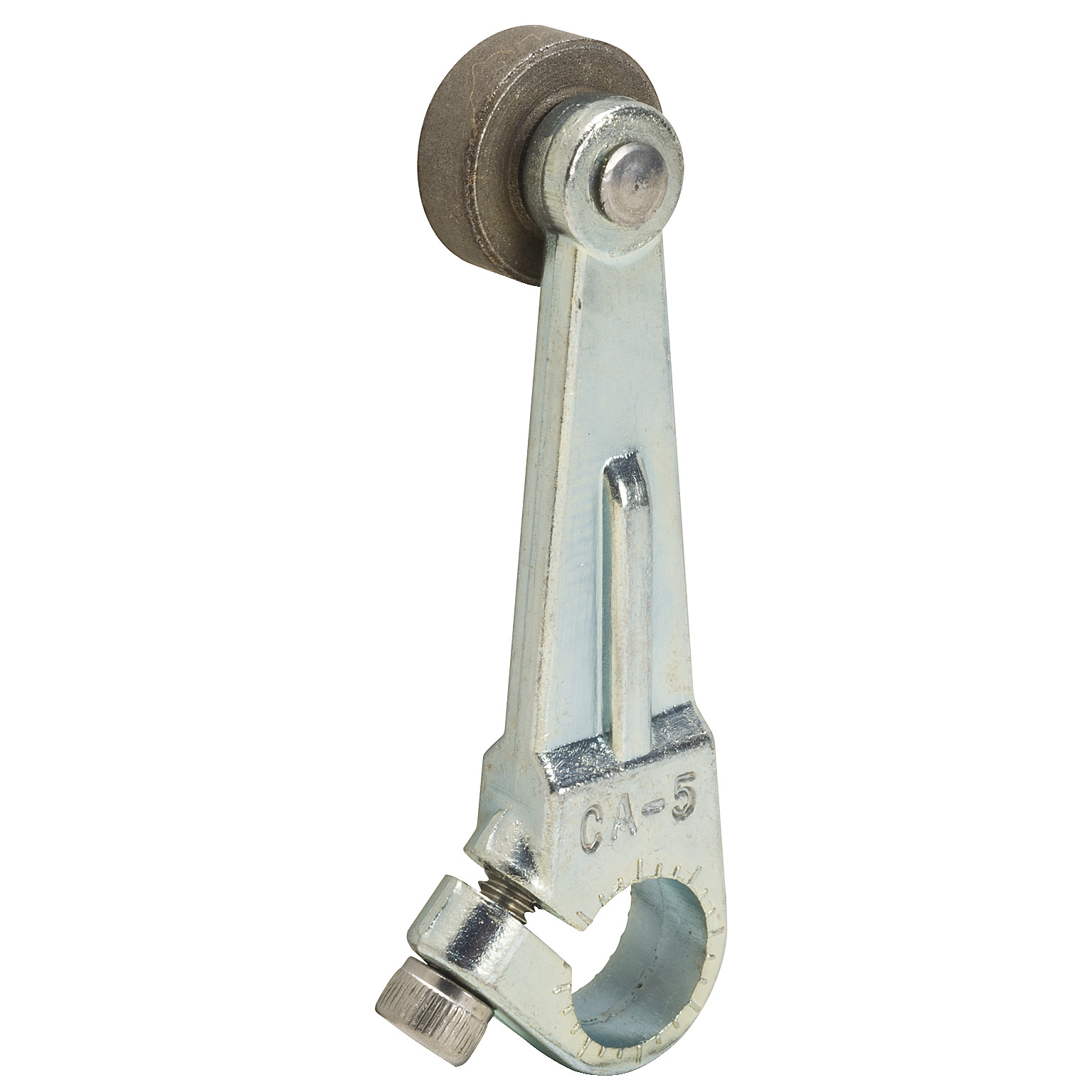 9007BA6 Fixed Length Spring Return Roller Lever, 1-3/8 in L, Steel Roller, Cast Zinc Arm