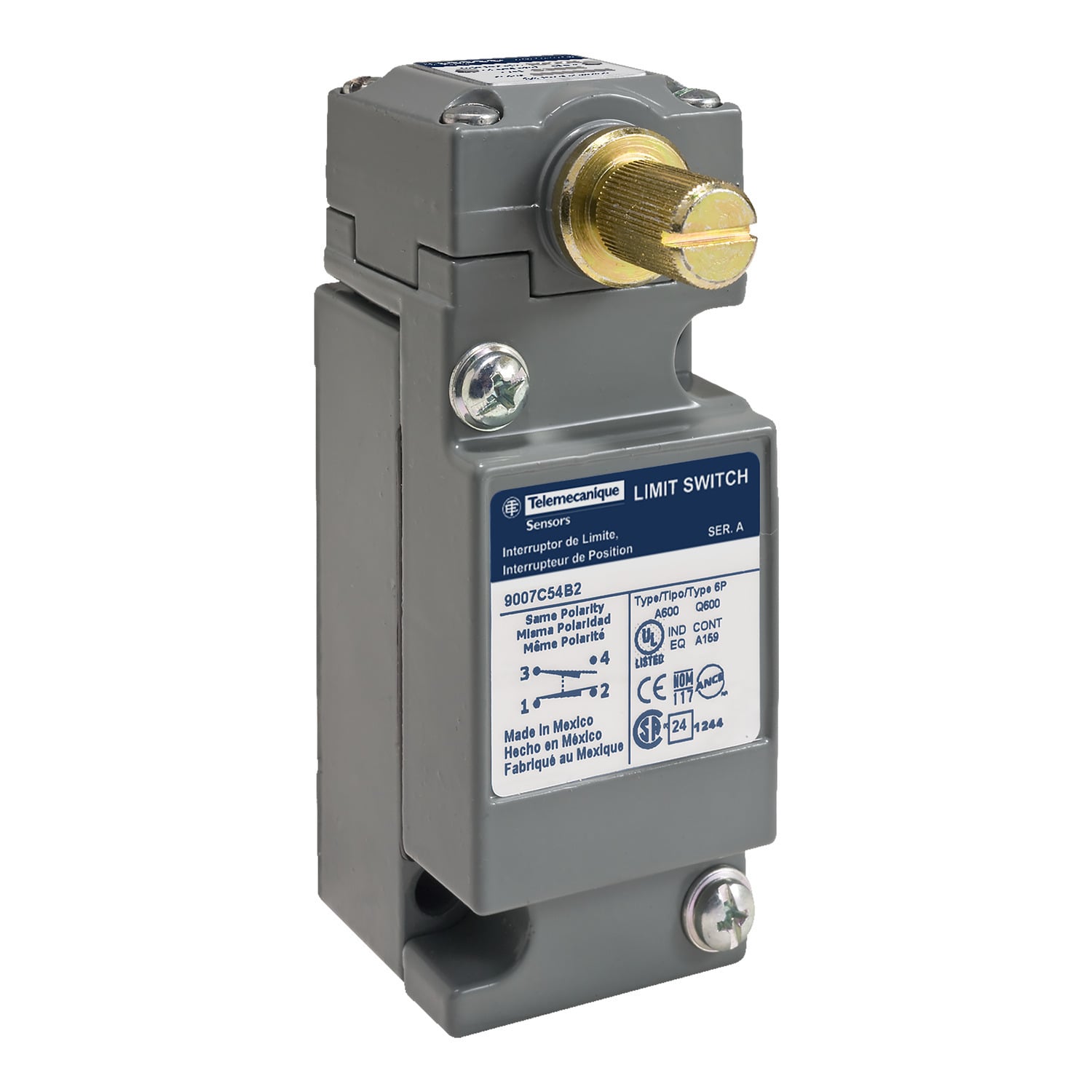 Limit switch, 9007, 600 V 10amp c +options