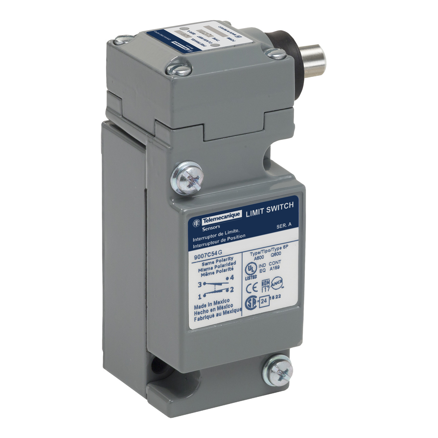 Limit switch, 9007, 600 V 10amp c +options