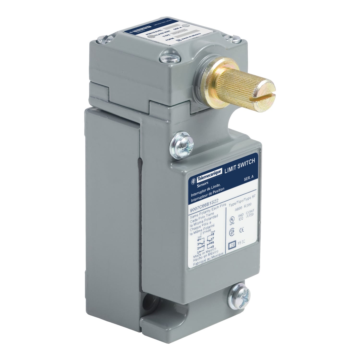 NEMA limit switch, 9007C, heavy duty, standard, spring return lever, special