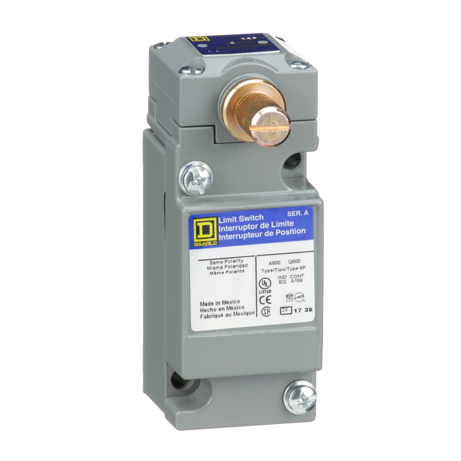 Limit switch, 9007, 600 V 10amp c +options