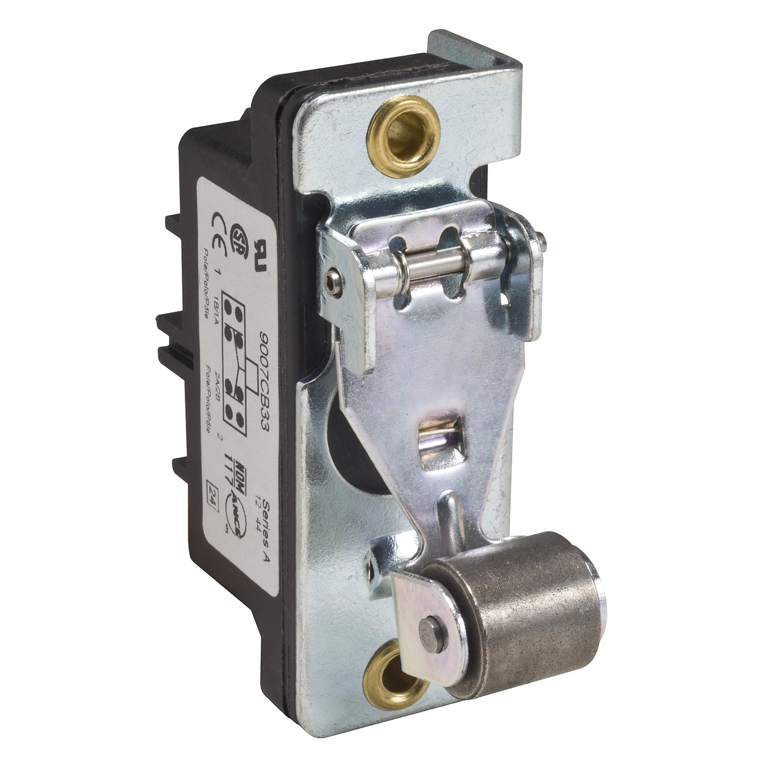 9007CB31 9007AO/CO Heavy Duty Snap Action Limit Switch, 600 V AC, 0.1/0.2/0.6/0.75/1.5/3/10 A, 2NO-2NC DPDT-DB Contact, 2 Poles