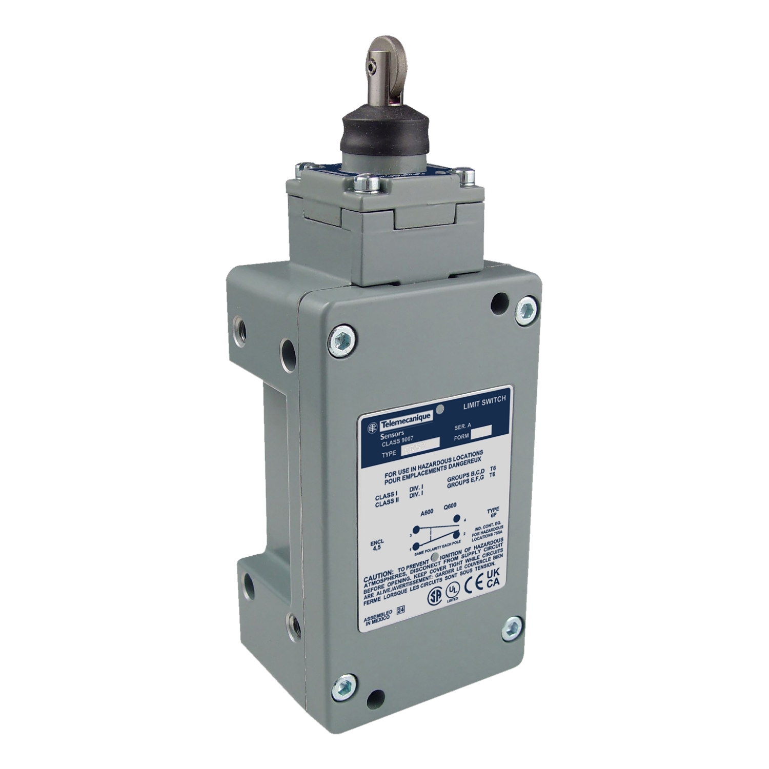 Limit switch, 9007, 600 V 10amp c +options
