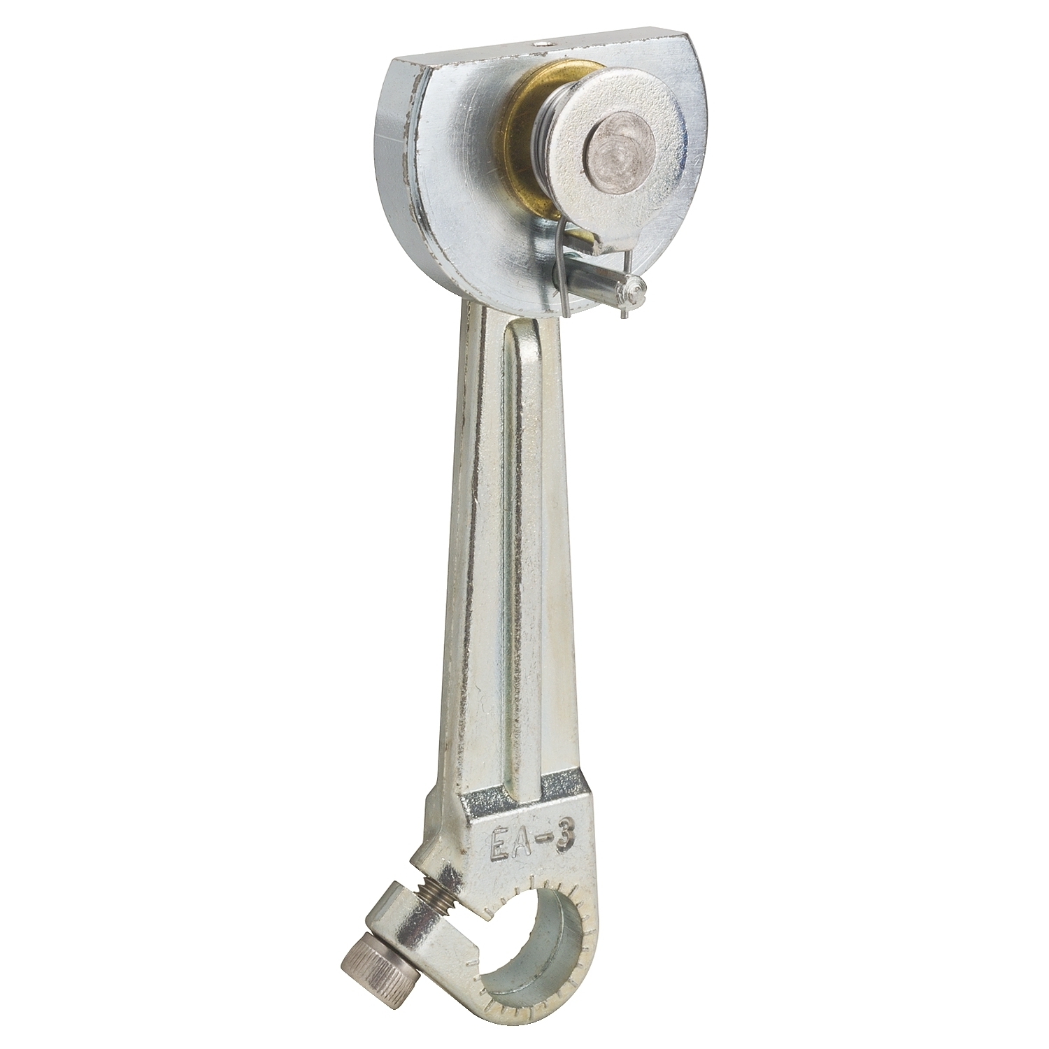 9007EA3 Heavy Duty 1-Way Lever Arm, 3 in L, Steel Roller, Cast Zinc Arm