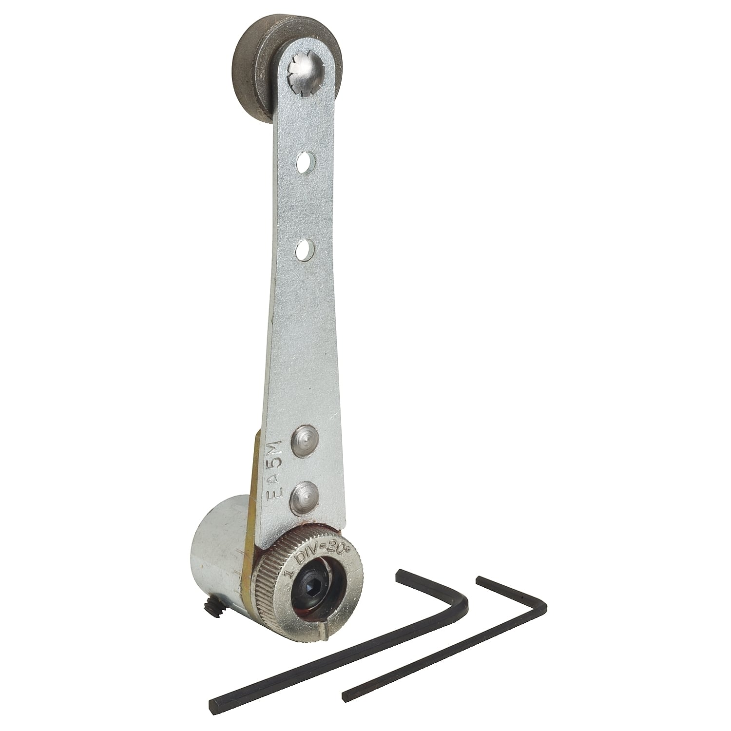 Limit switch lever, 9007, 9007C zinc, fixed length, inside steel roller