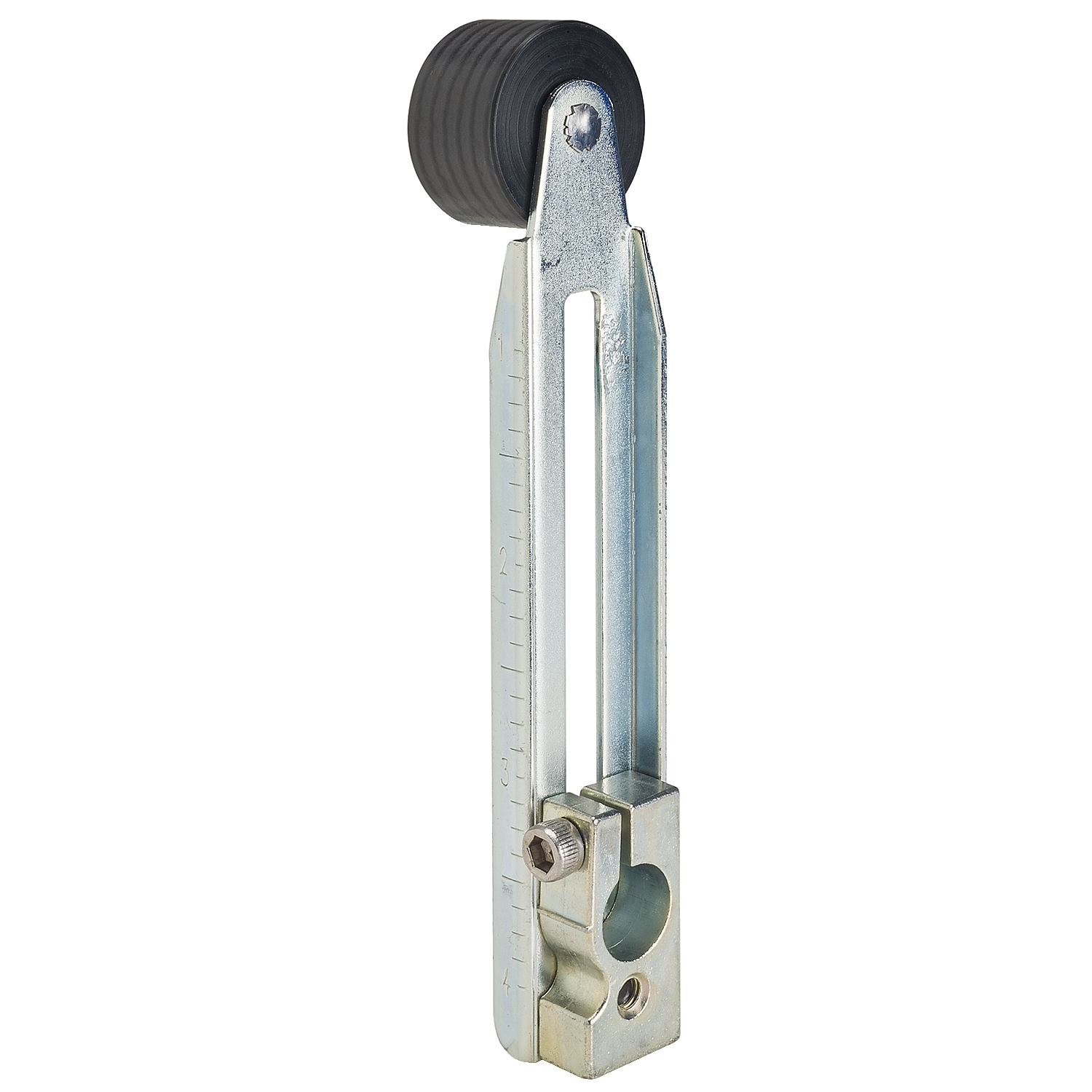NEMA limit switch, 9007C, adjustable length lever arm, nonbendable, 1.0 inch nylon roller, 0.625 inches wide