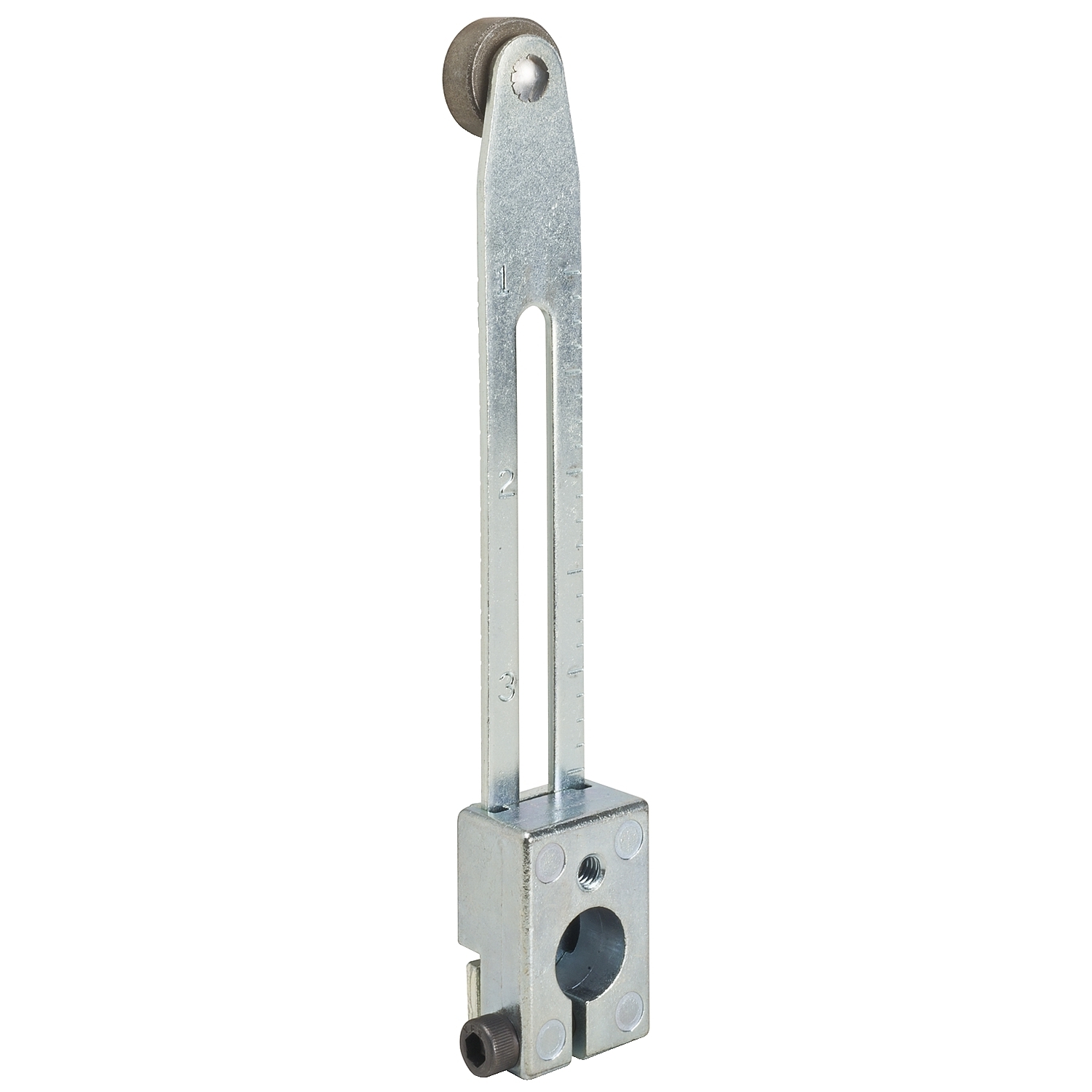 NEMA limit switch, 9007C, adjustable length lever arm, bendable, 0.625 inch standard roller, 0.625 inches wide