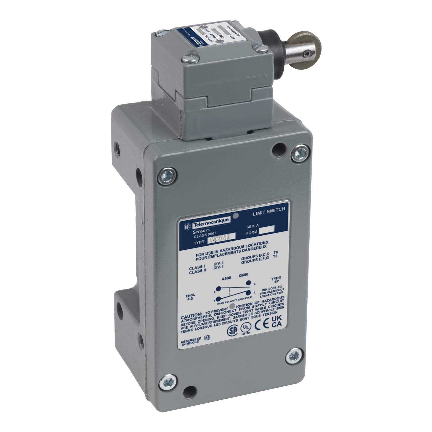 Limit switch lever, 9007, arm aw+c +options