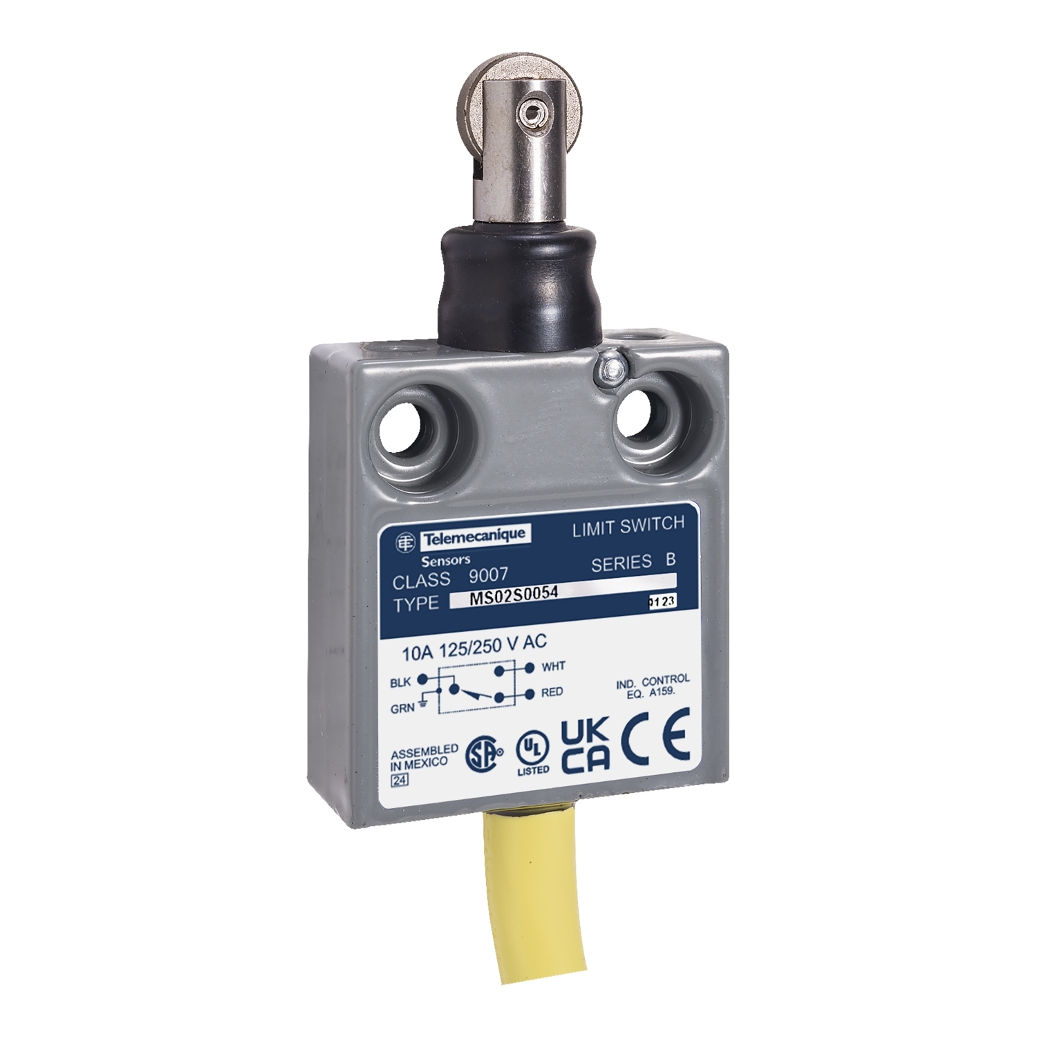 Limit switch, 9007, 240 VAC 10amp ms +option