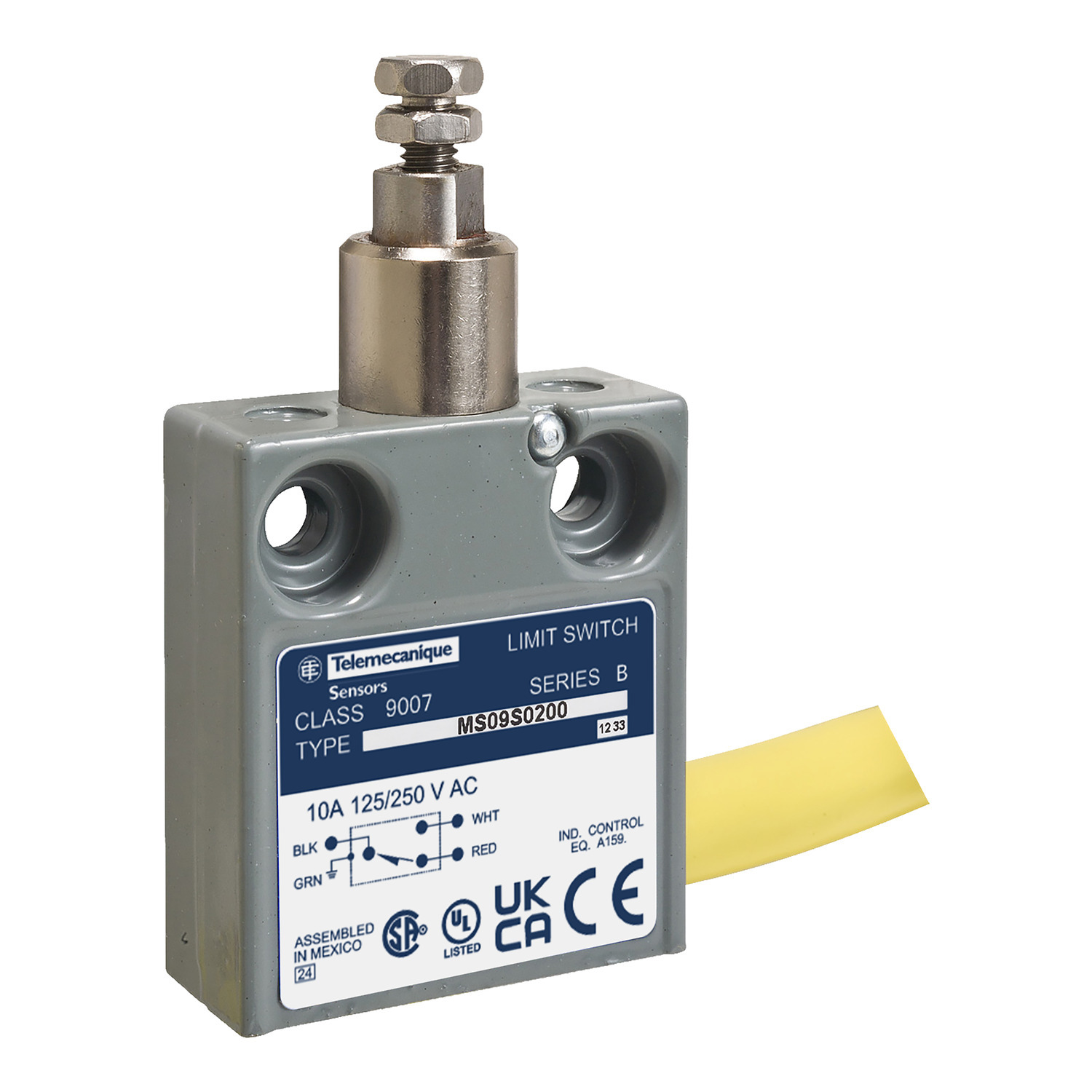 Limit switch, 9007, 240 VAC 10amp ms +options