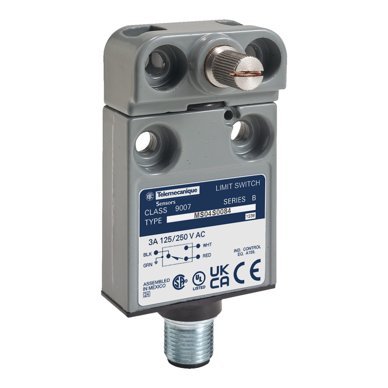 Limit switch, 9007, 240 VAC 10amp ms +options